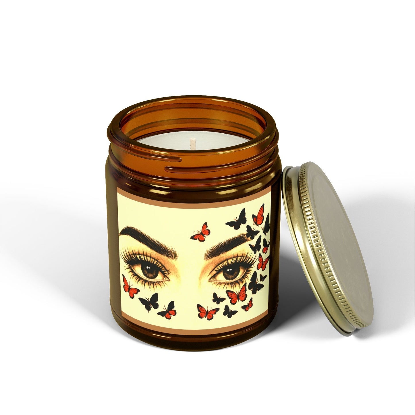 Butterfly Eye Scented Candle - Coconut Apricot Wax (4oz & 9oz)