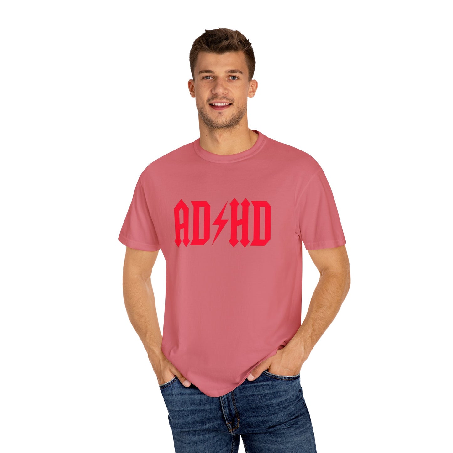 ADHD Unisex Garment-Dyed T-Shirt - Casual Comfort for Creative Minds