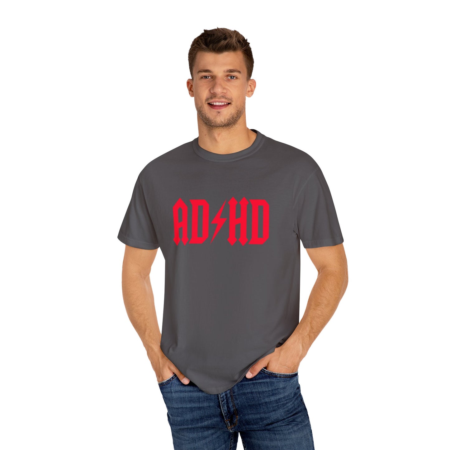 ADHD Unisex Garment-Dyed T-Shirt - Casual Comfort for Creative Minds