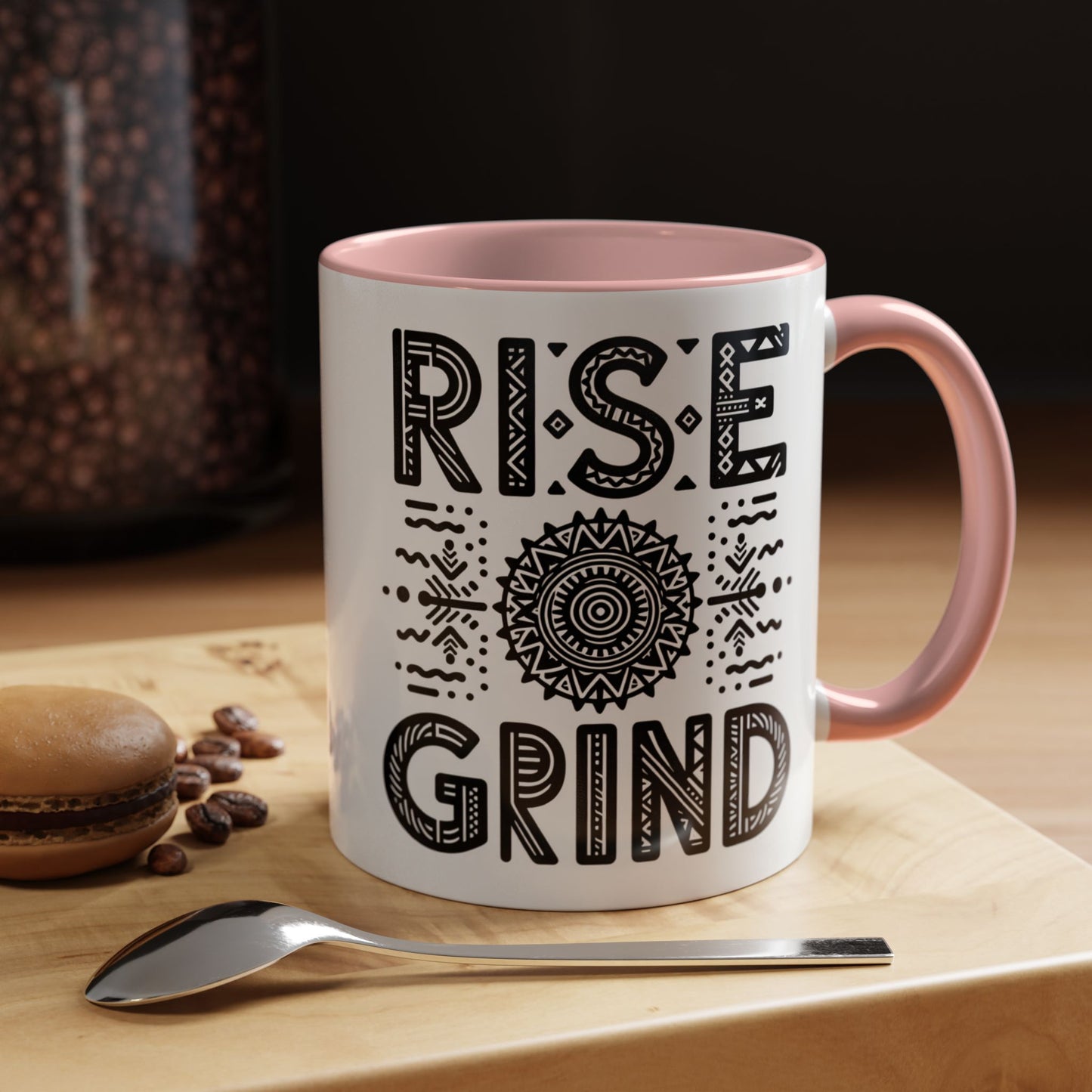 Rise and Grind Accent Coffee Mug (11, 15oz)