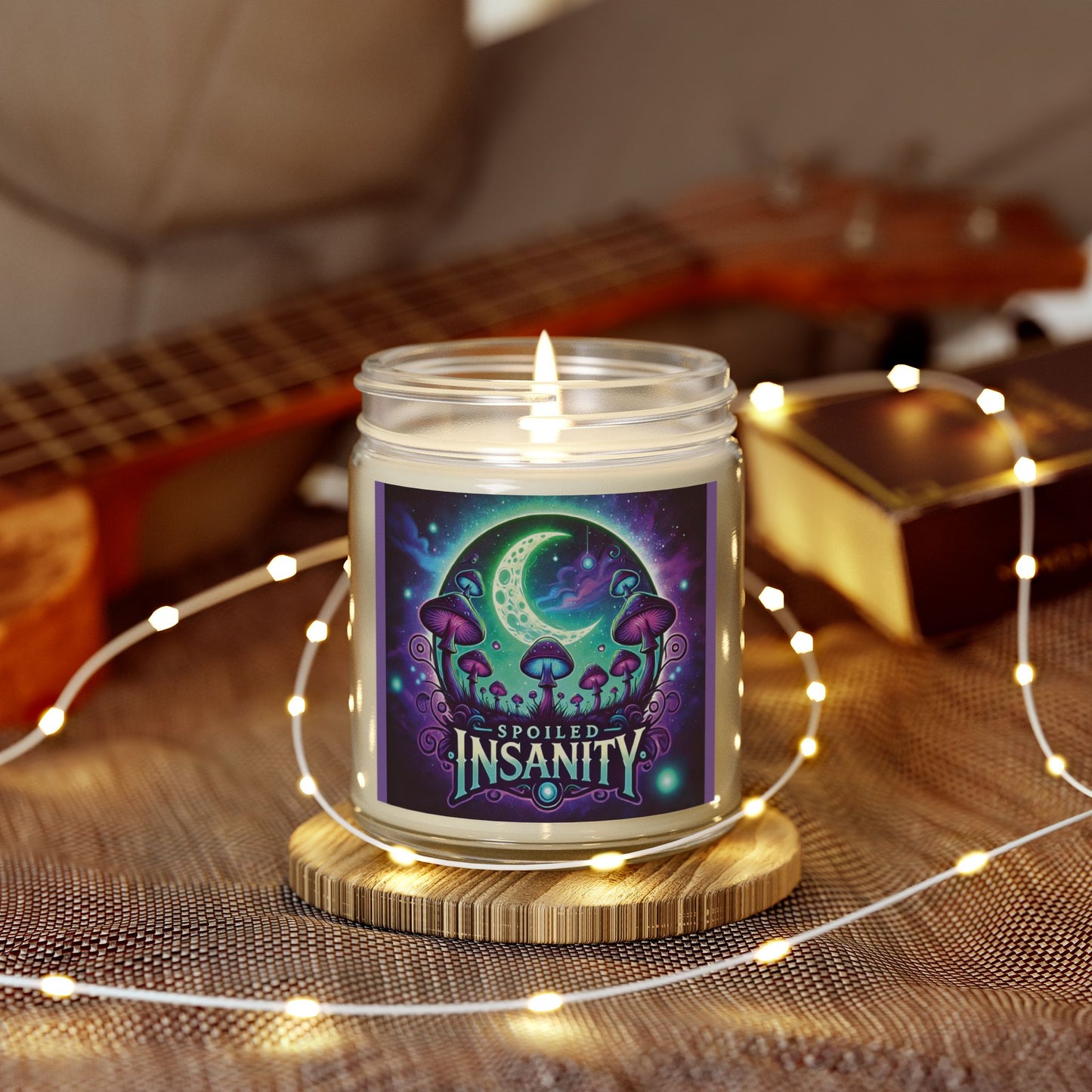 Spoiled Insanity Scented Candles - Coconut Apricot Wax (4oz, 9oz) - Unique Home Fragrance for Relaxation & Celebration