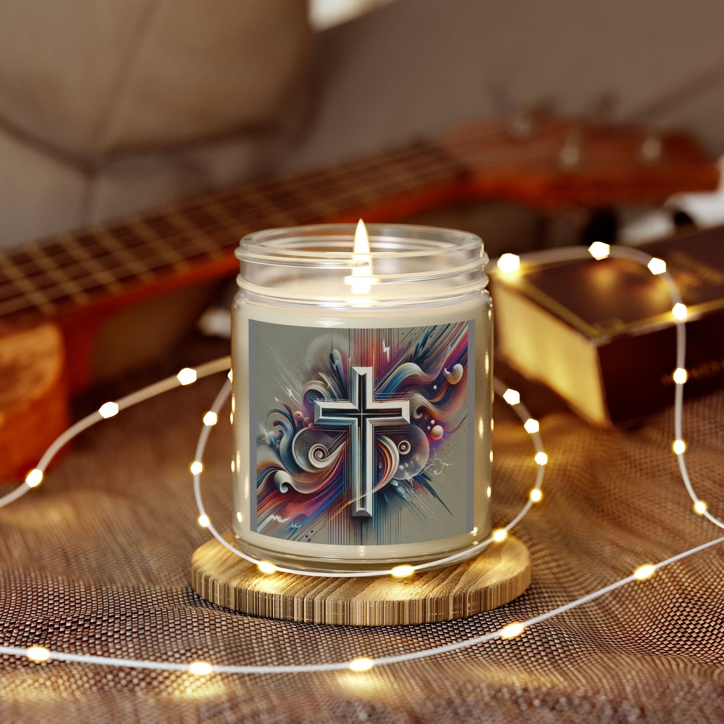 Inspirational Christian Scented Candles - Coconut Apricot Wax (4oz, 9oz)