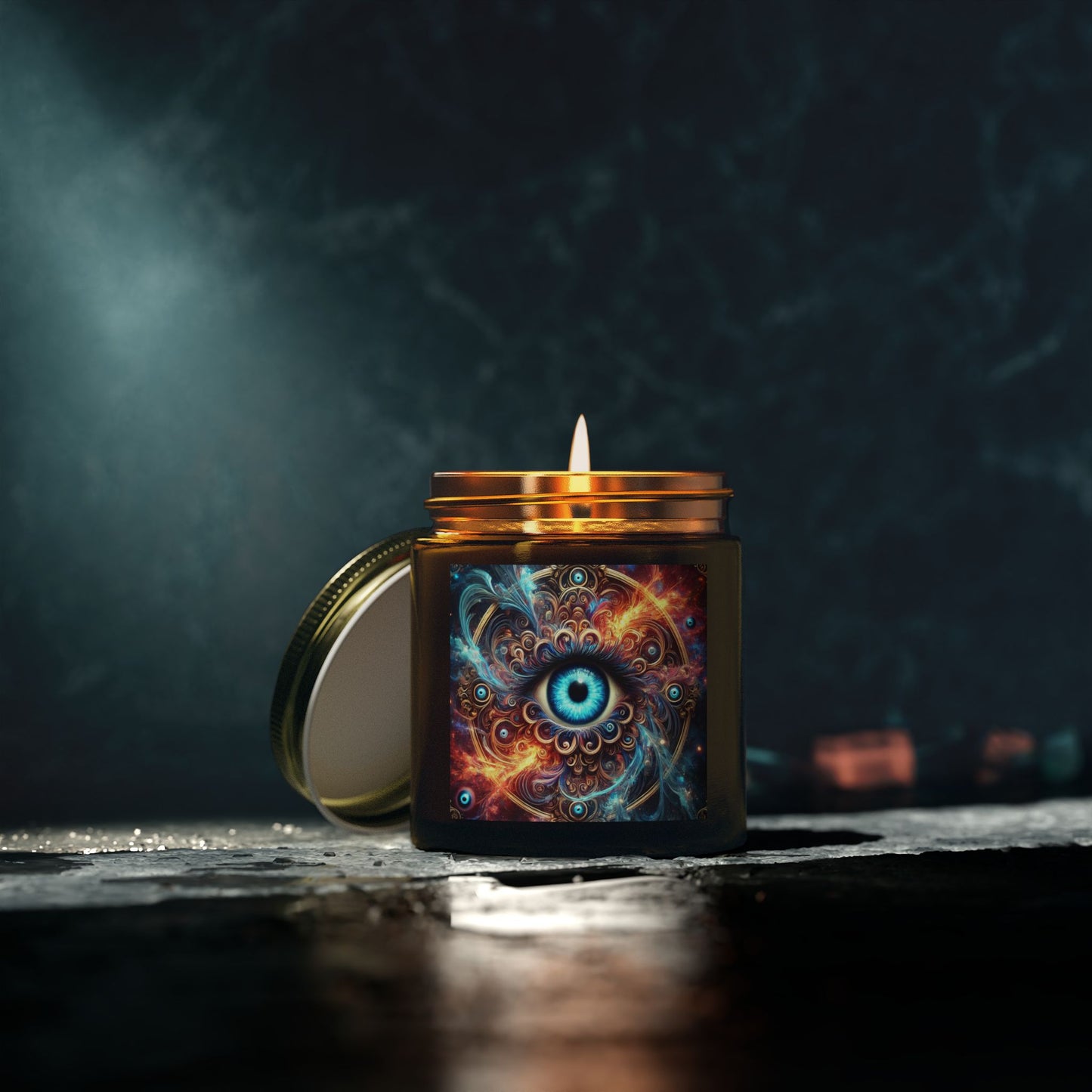 Mystical Eye Scented Candles - Coconut Apricot Wax 4oz & 9oz