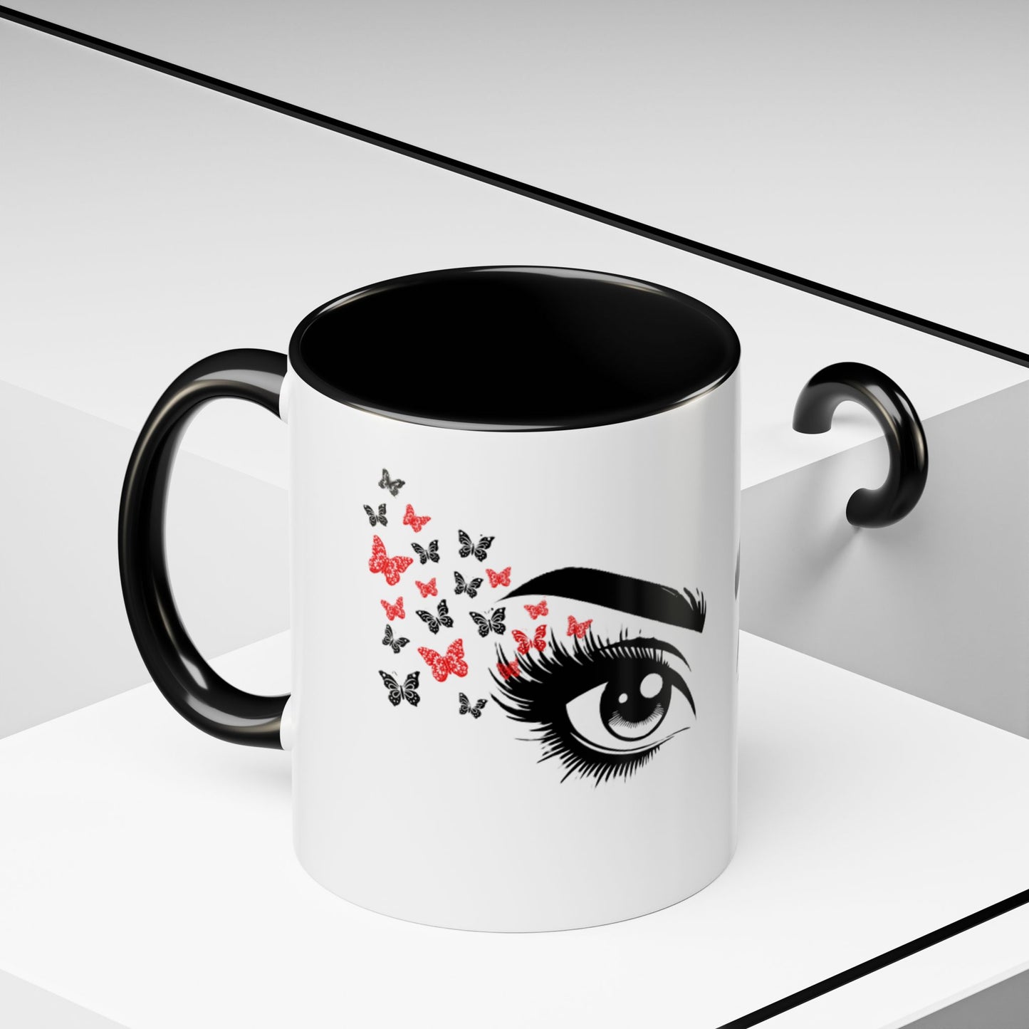 Stylish Butterfly Accent Coffee Mug