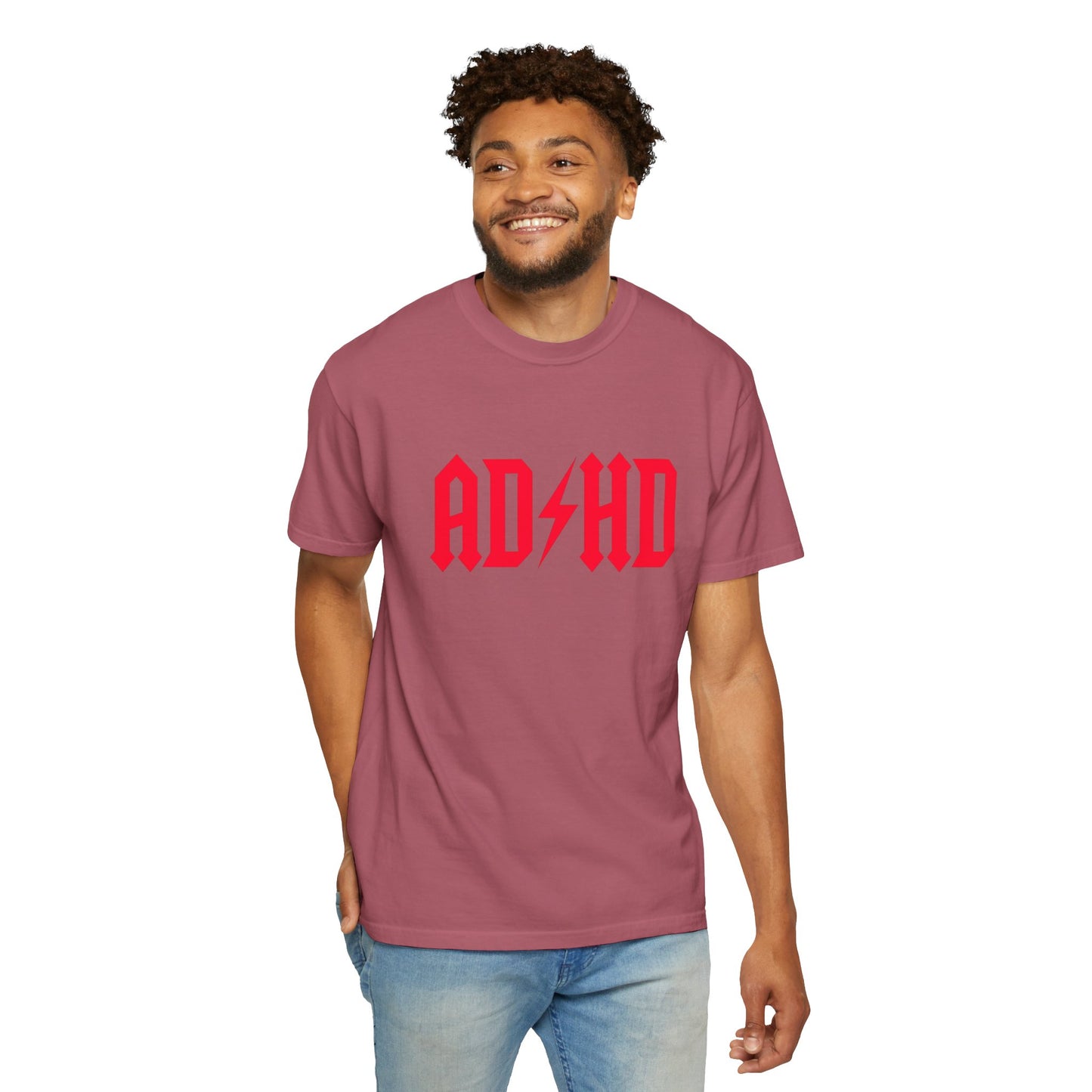 ADHD Unisex Garment-Dyed T-Shirt - Casual Comfort for Creative Minds