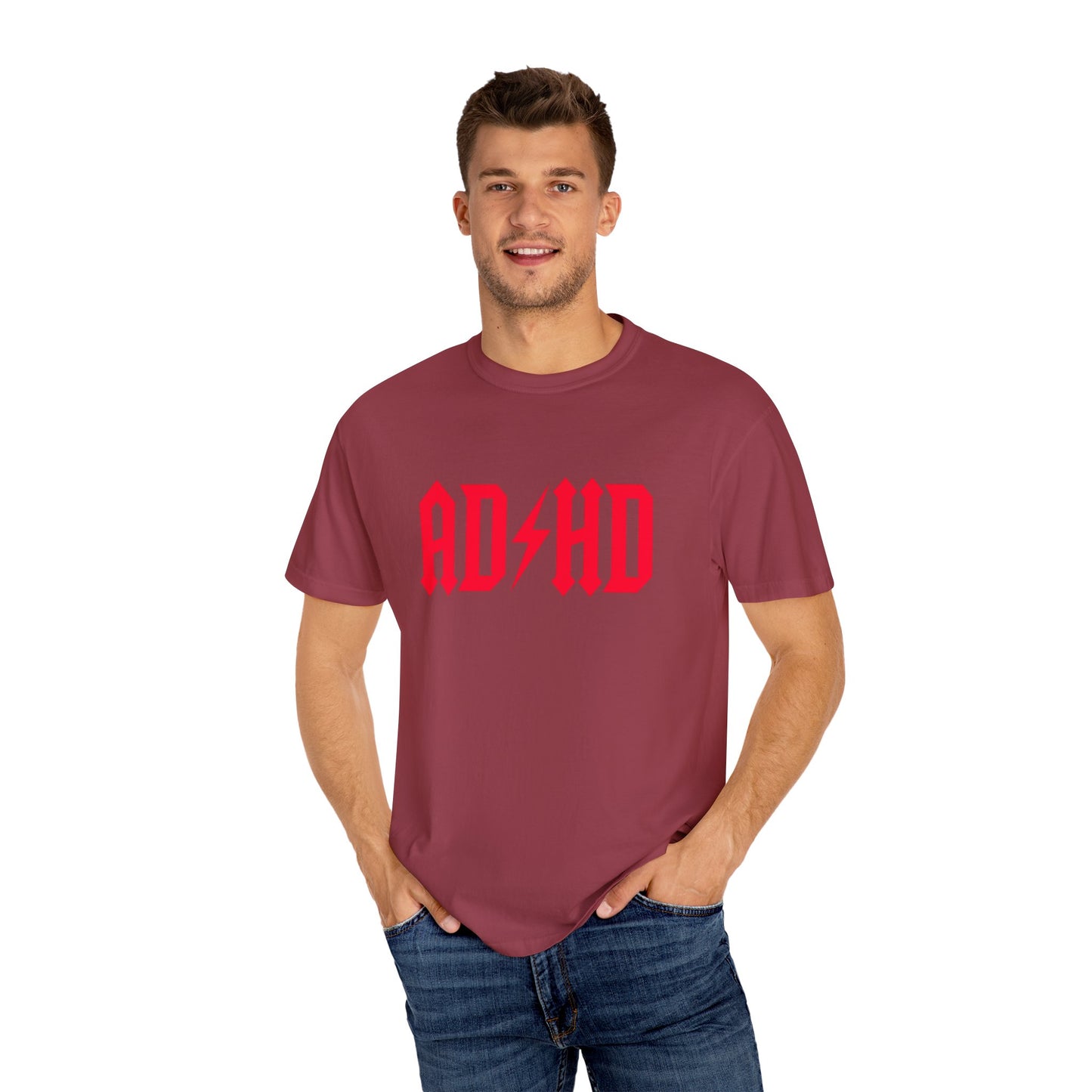 ADHD Unisex Garment-Dyed T-Shirt - Casual Comfort for Creative Minds