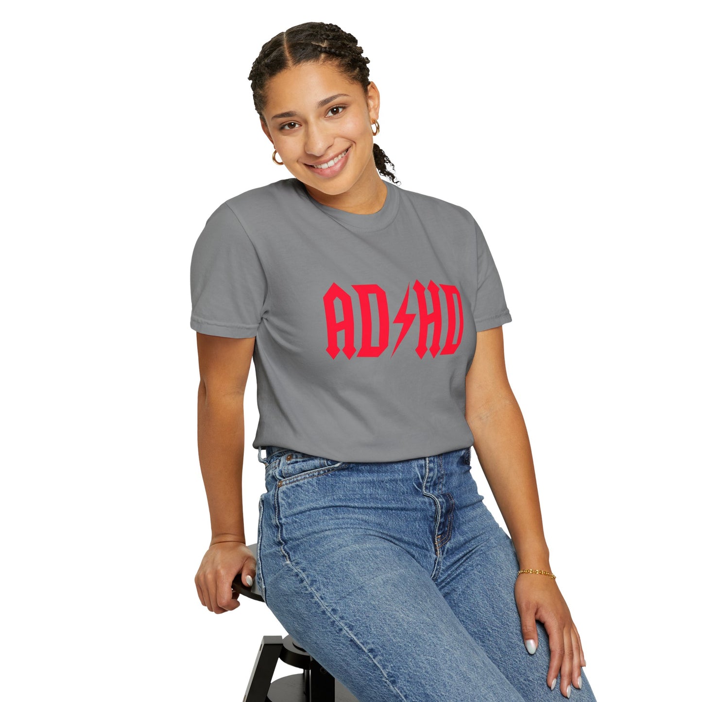 ADHD Unisex Garment-Dyed T-Shirt - Casual Comfort for Creative Minds