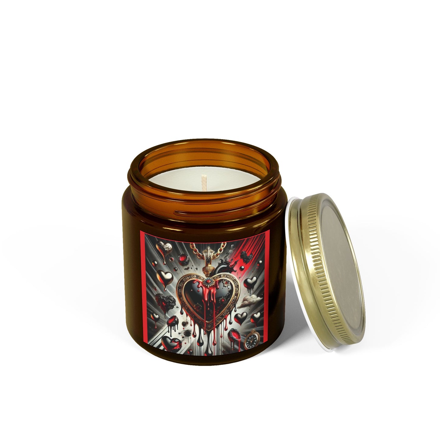 Spoiled Insanity Heart Scented Candle - Coconut Apricot Wax