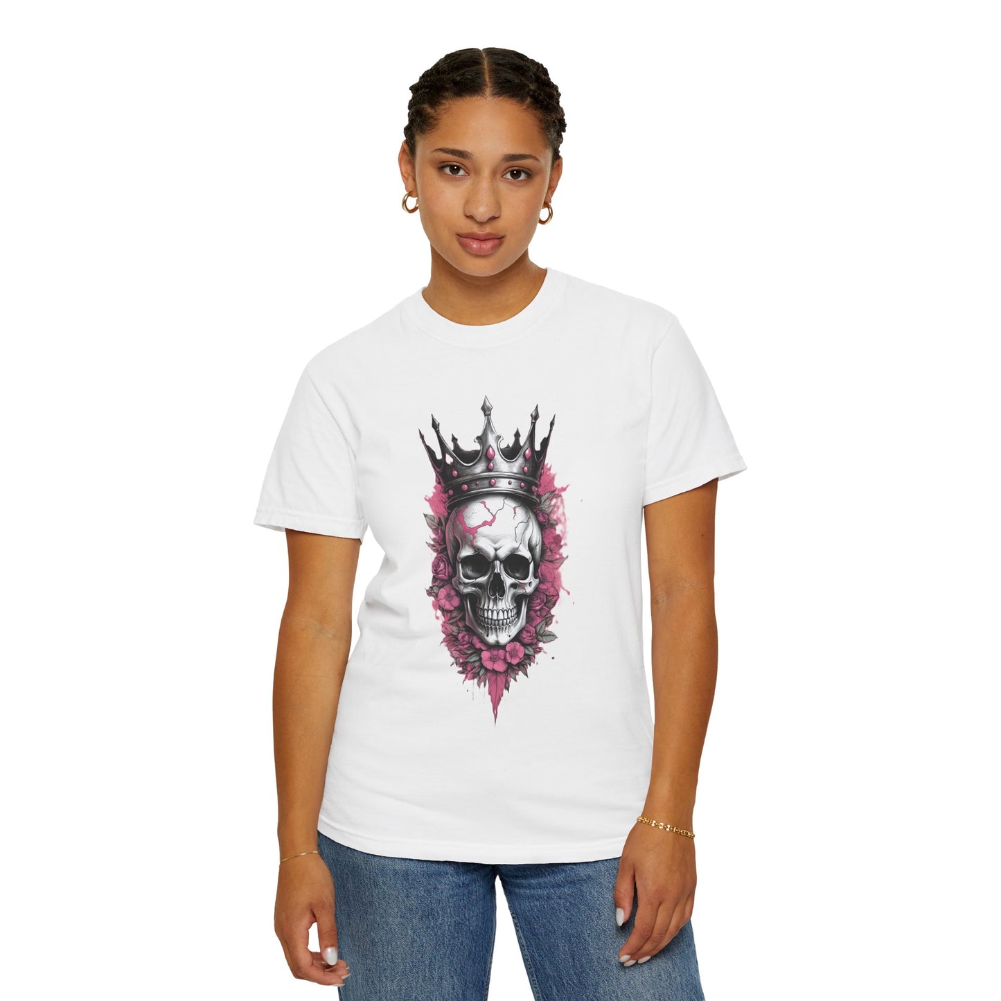 Crowned Skull Graphic T-Shirt – Unisex Vintage Style