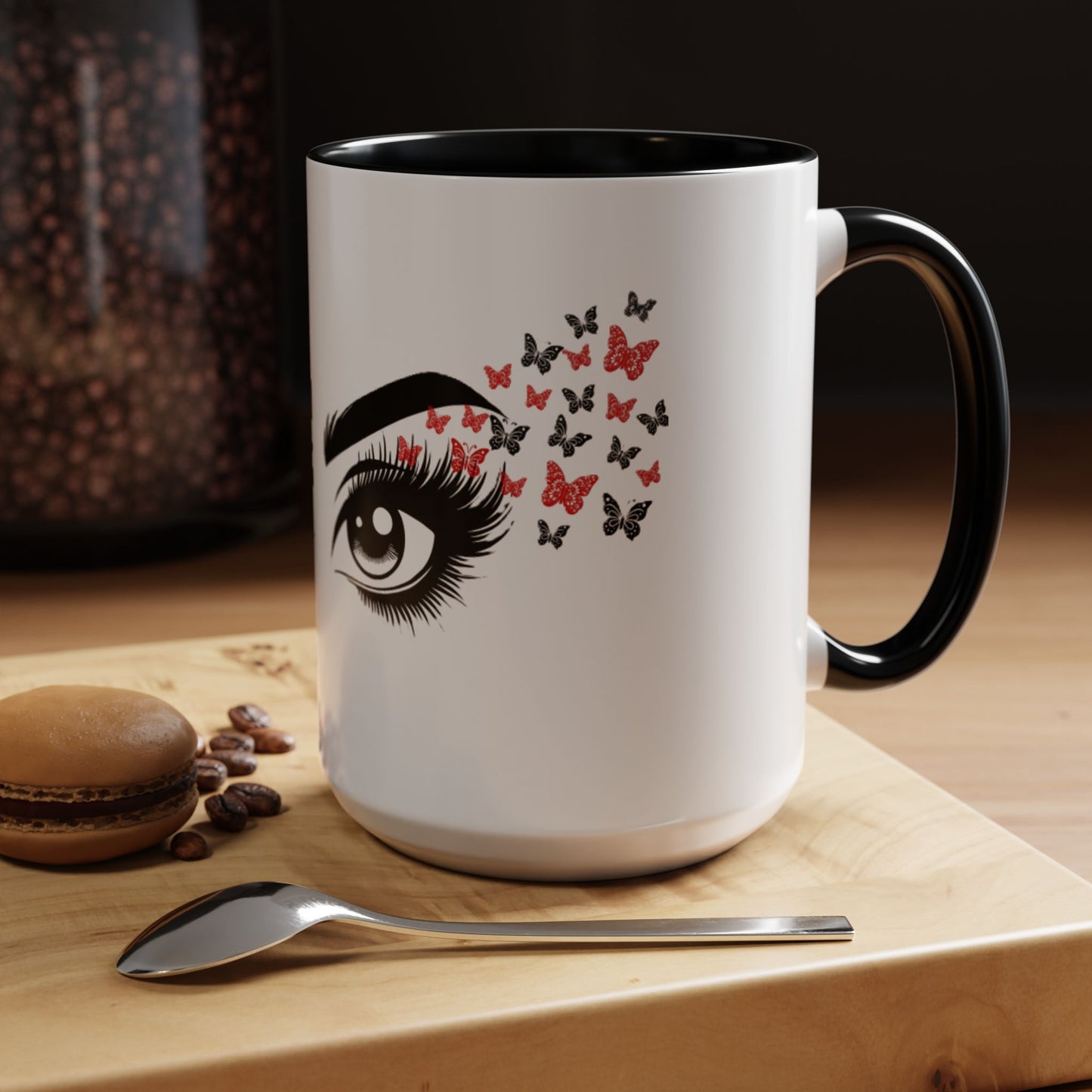Stylish Butterfly Accent Coffee Mug