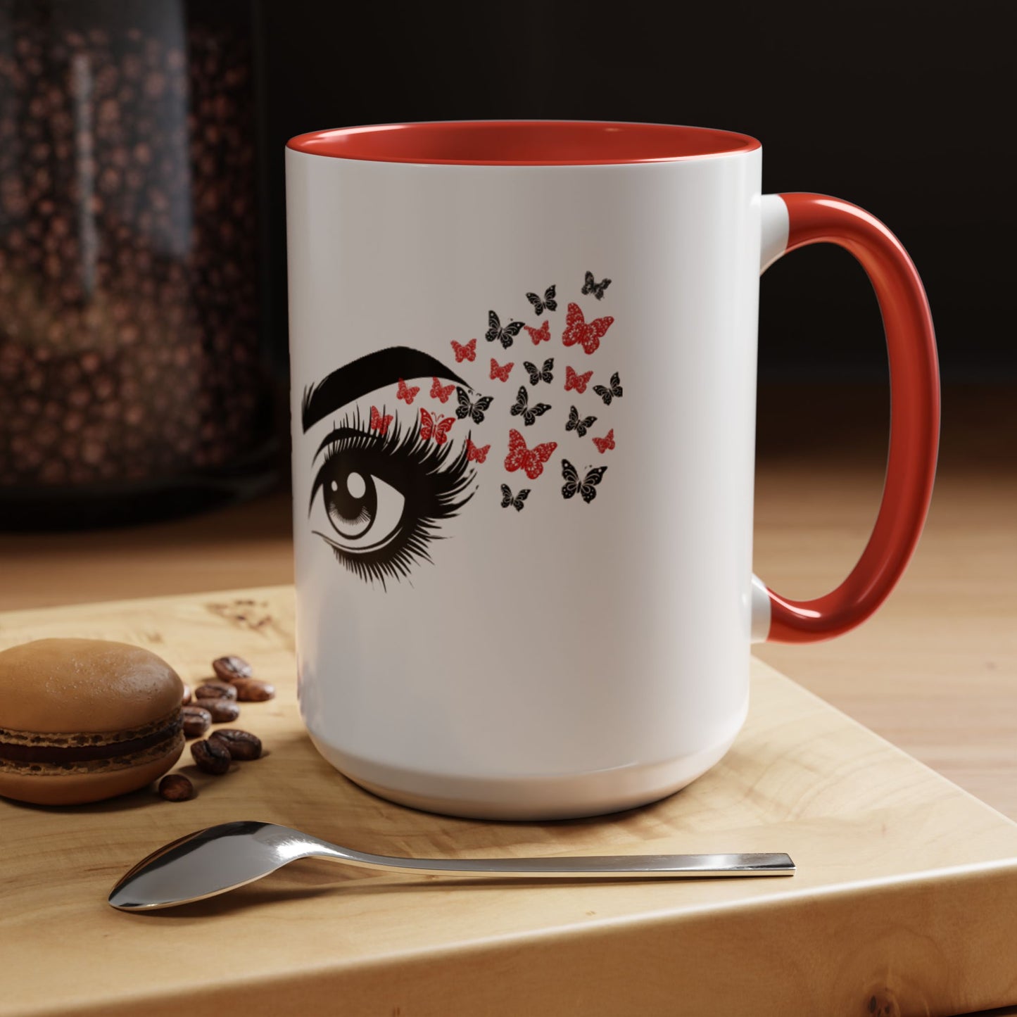 Stylish Butterfly Accent Coffee Mug