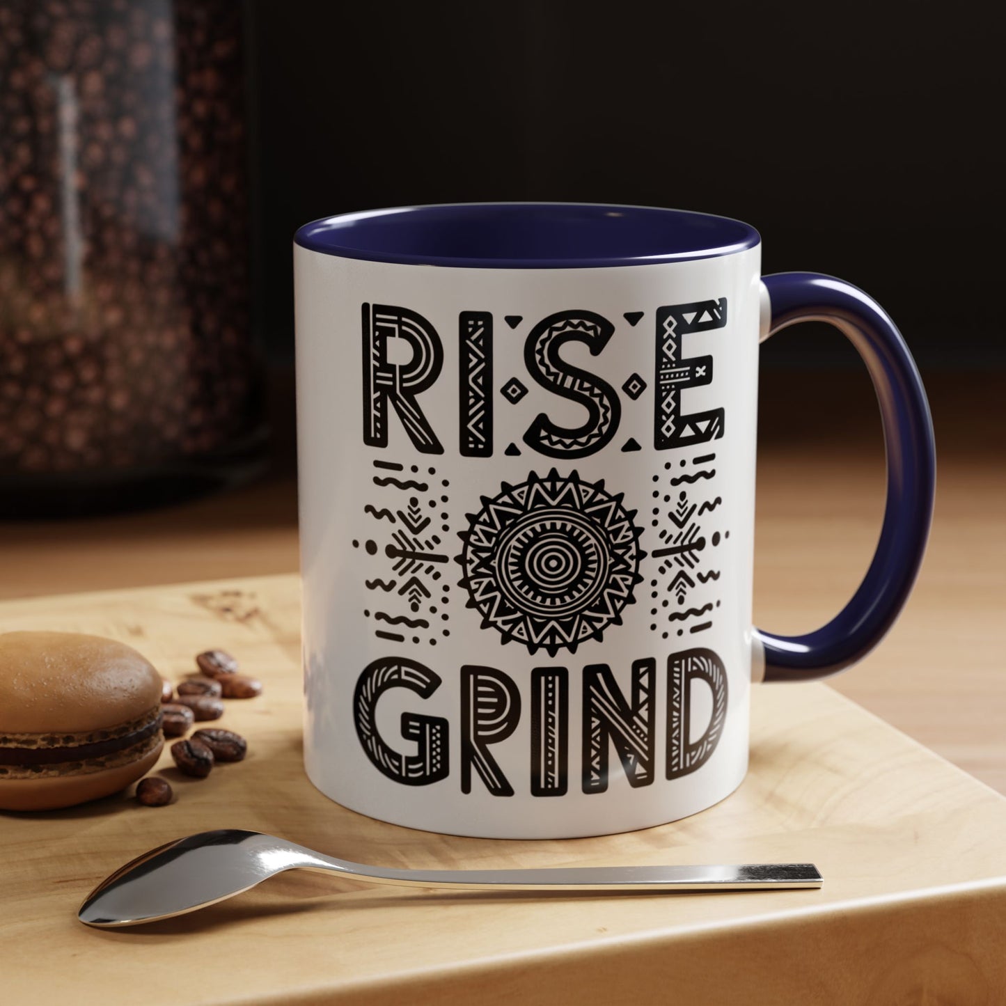 Rise and Grind Accent Coffee Mug (11, 15oz)