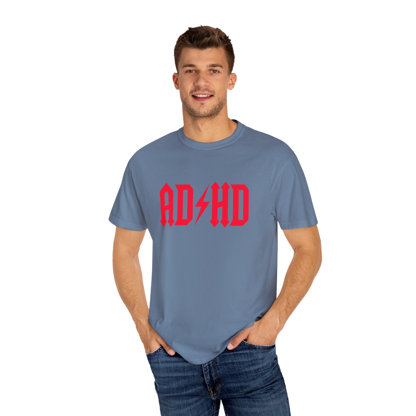 ADHD Unisex Garment-Dyed T-Shirt - Casual Comfort for Creative Minds