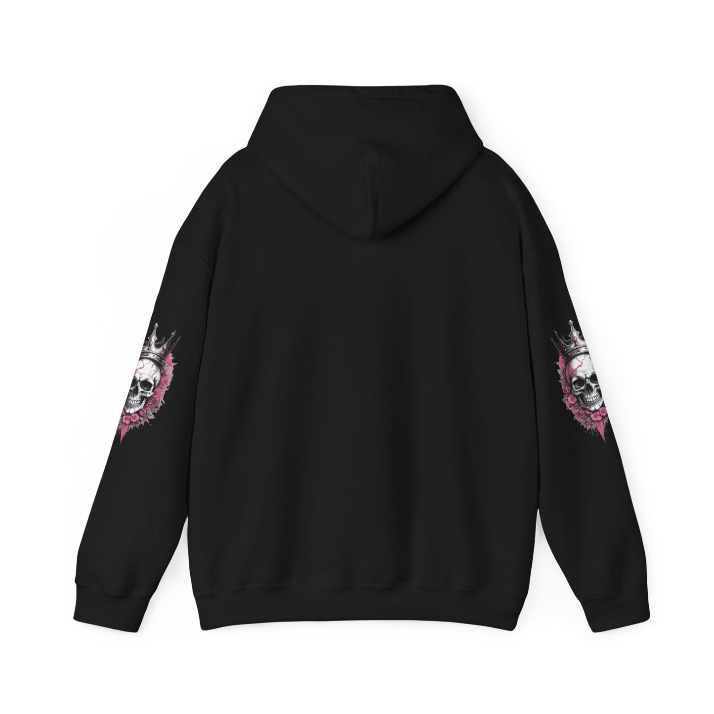 Skull Crown Unisex Hooded Sweatshirt - Edgy Streetwear for Fall/Winter Apparel