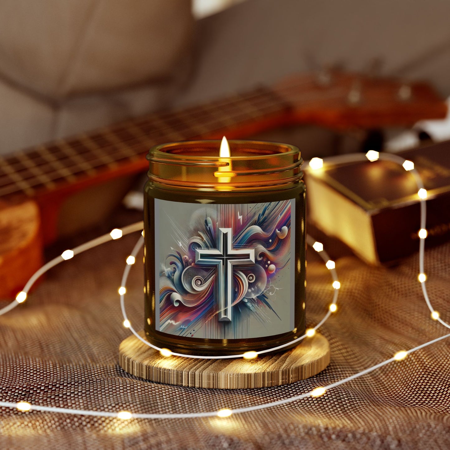 Inspirational Christian Scented Candles - Coconut Apricot Wax (4oz, 9oz)