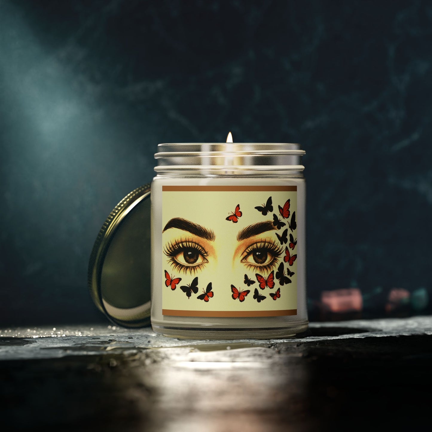 Butterfly Eye Scented Candle - Coconut Apricot Wax (4oz & 9oz)