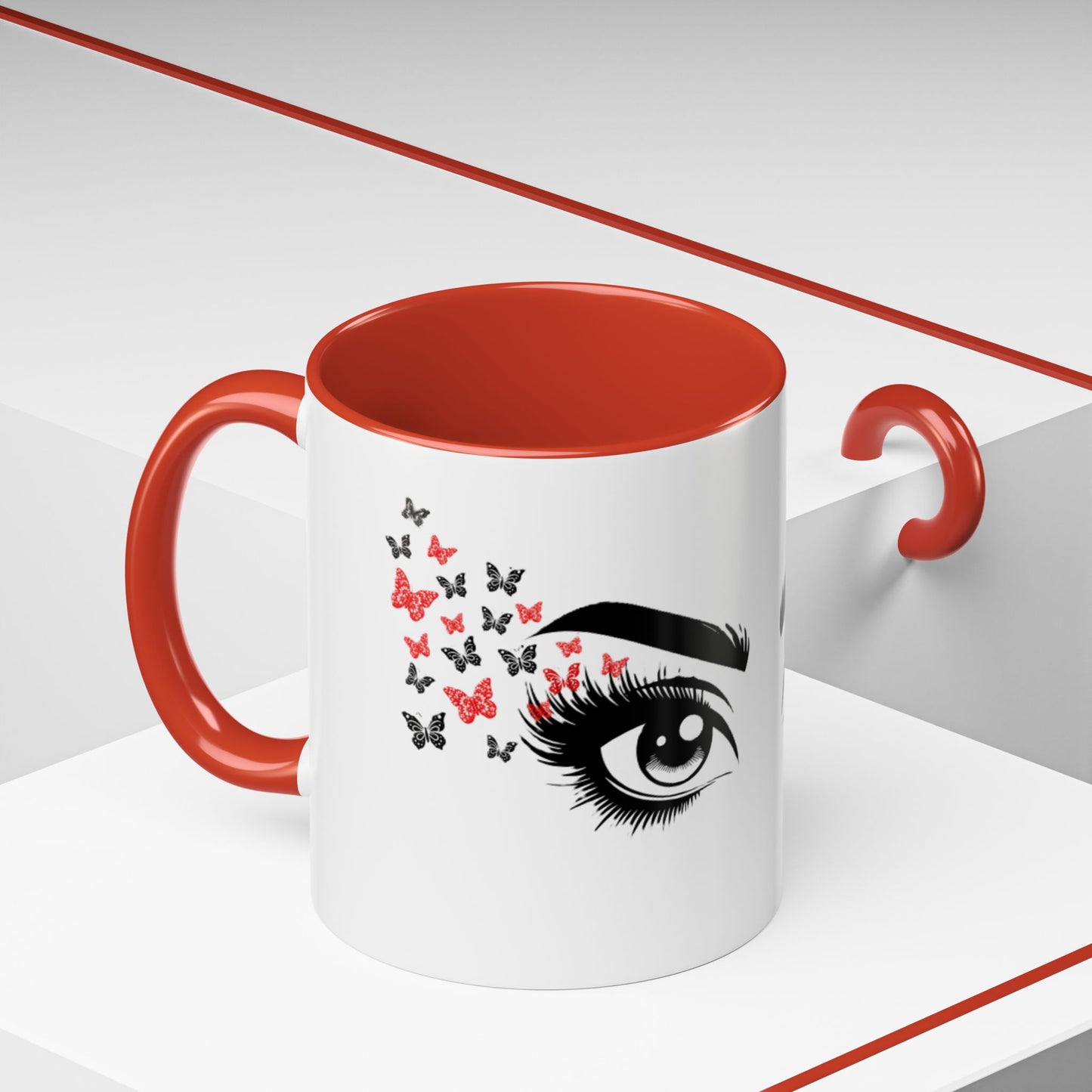 Stylish Butterfly Accent Coffee Mug