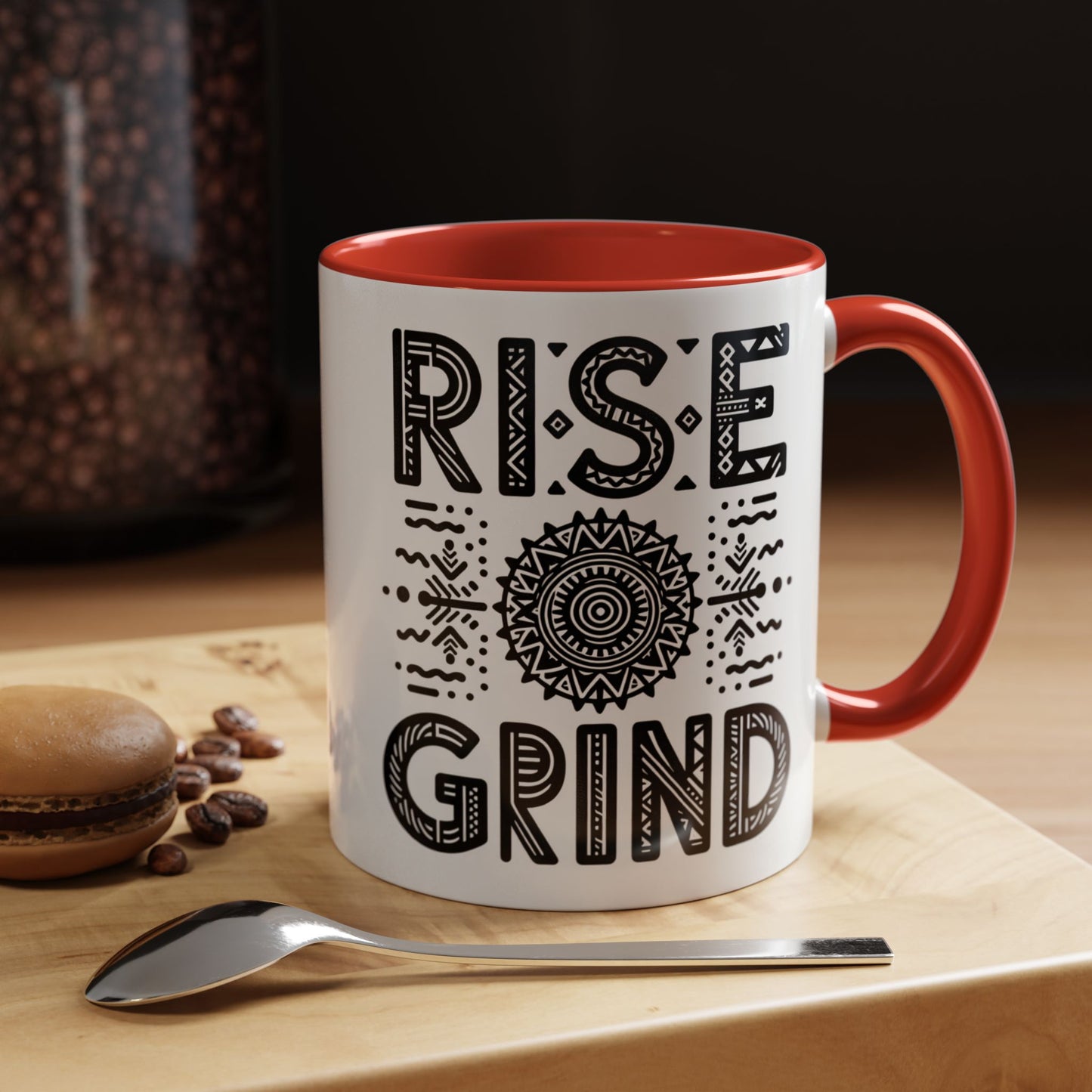Rise and Grind Accent Coffee Mug (11, 15oz)