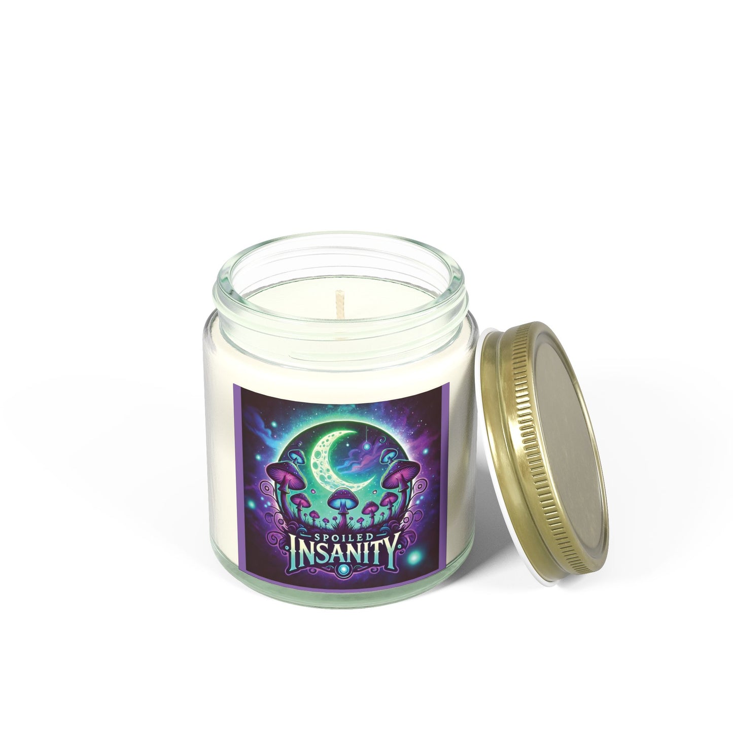 Spoiled Insanity Scented Candles - Coconut Apricot Wax (4oz, 9oz) - Unique Home Fragrance for Relaxation & Celebration