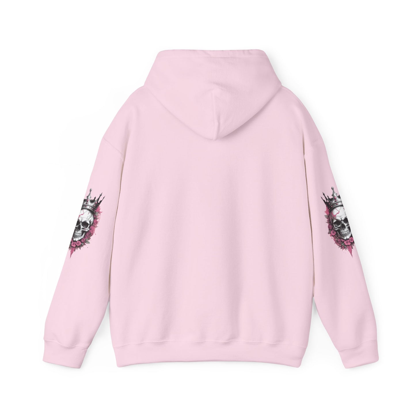 Skull Crown Unisex Hooded Sweatshirt - Edgy Streetwear for Fall/Winter Apparel