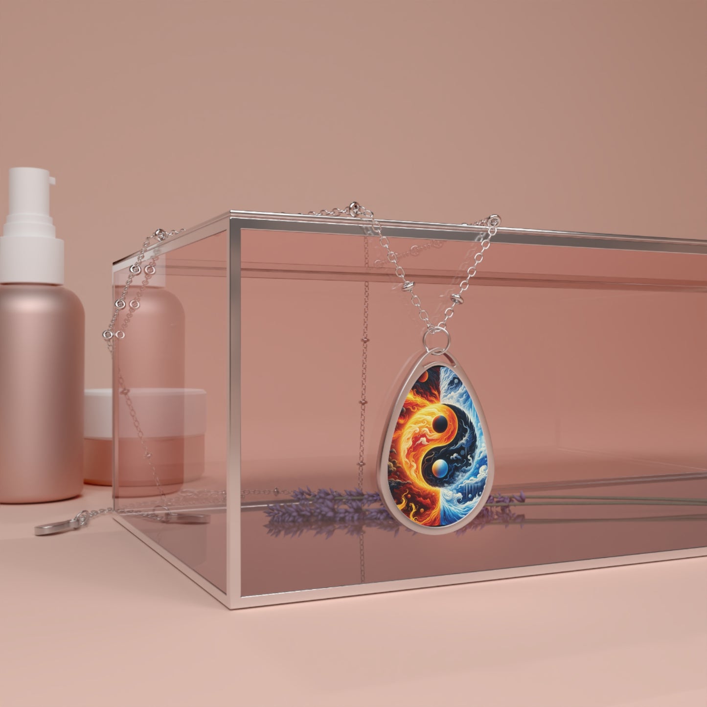 Duality Yin Yang Oval Necklace – Symbol of Balance and Harmony