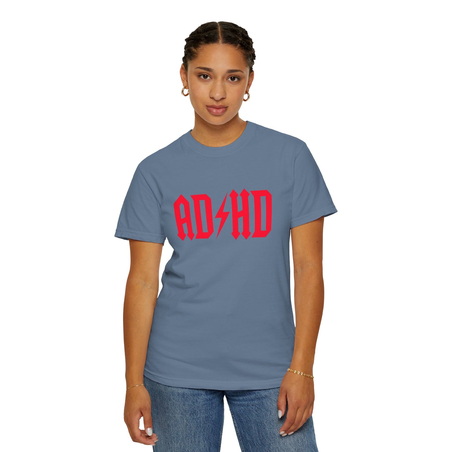 ADHD Unisex Garment-Dyed T-Shirt - Casual Comfort for Creative Minds