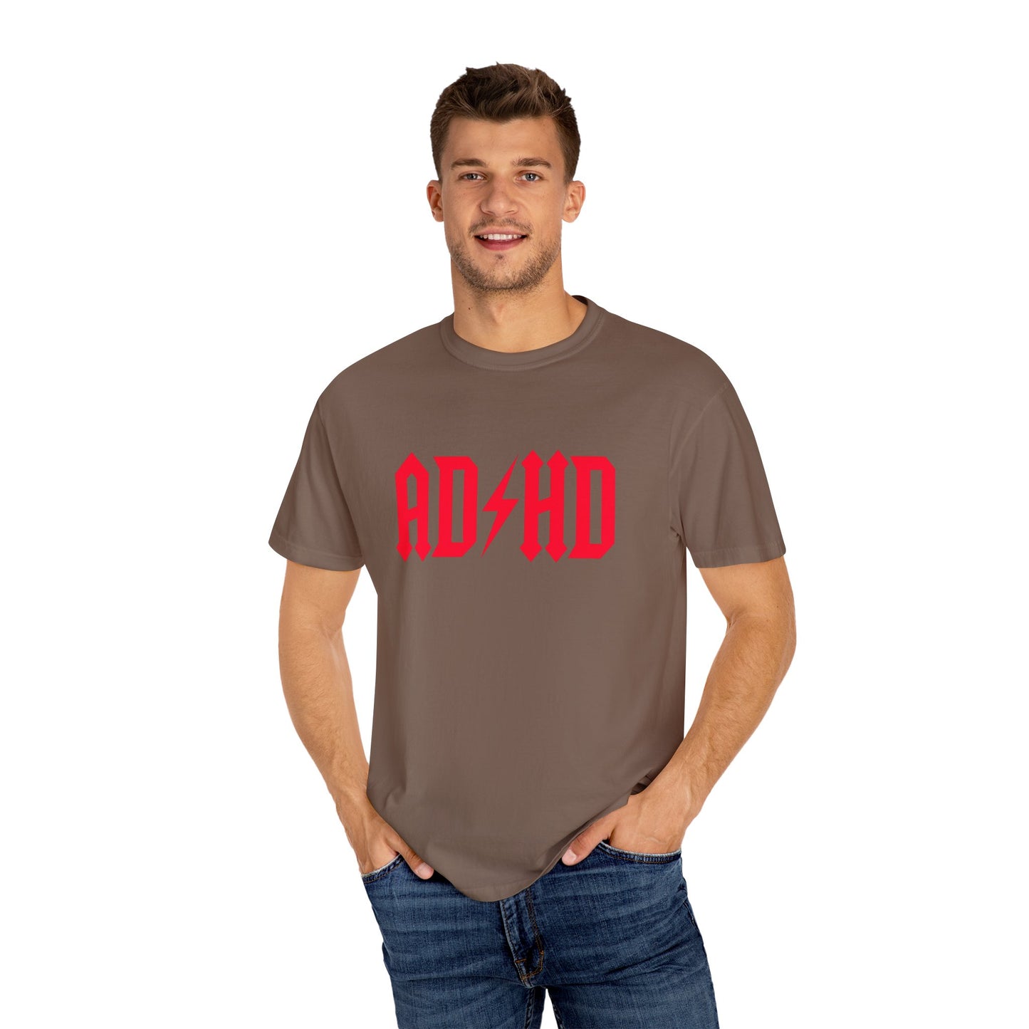 ADHD Unisex Garment-Dyed T-Shirt - Casual Comfort for Creative Minds
