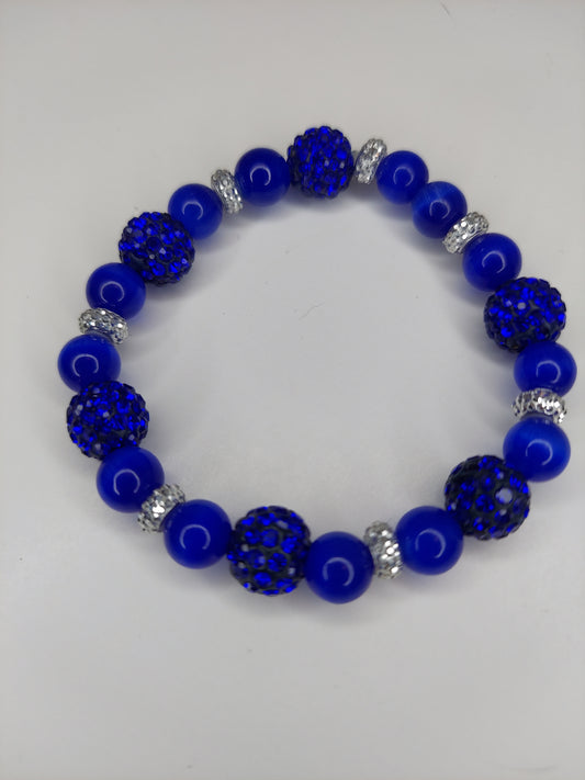 Blue Beaded Bracelet