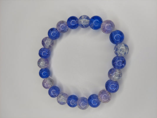 Blue Ice Beaded Bracelet