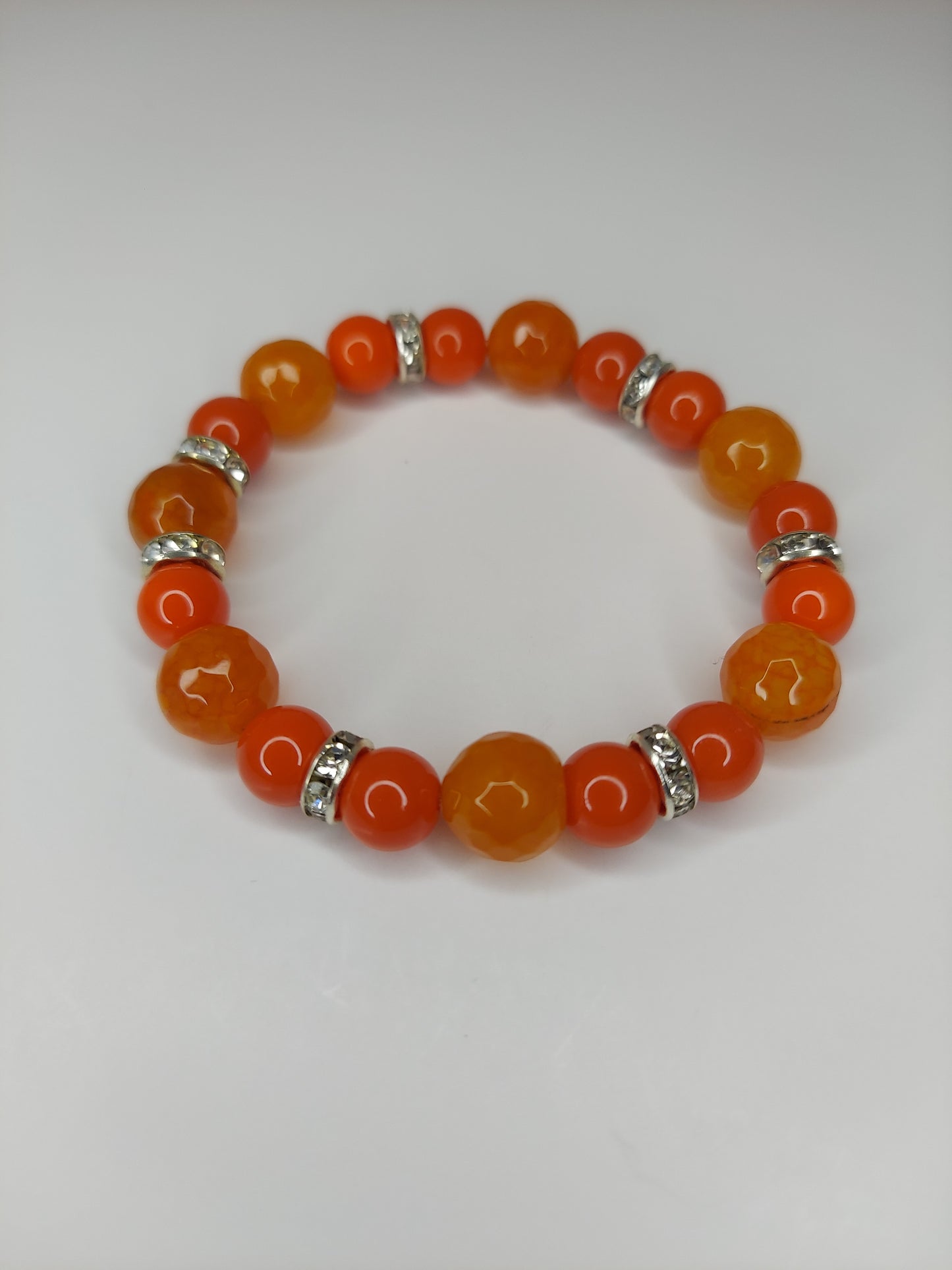 Orange Beaded Bracelet