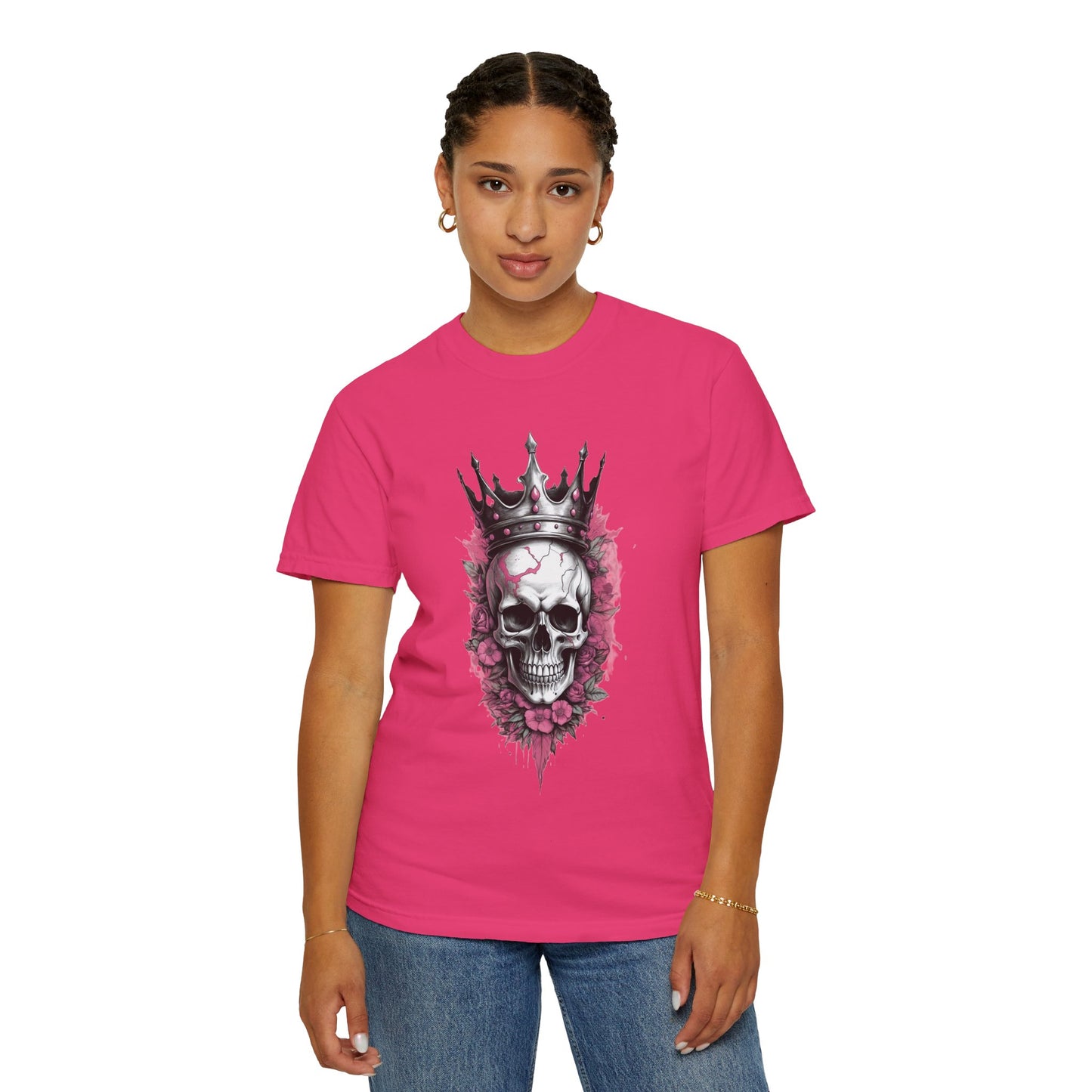 Crowned Skull Graphic T-Shirt – Unisex Vintage Style