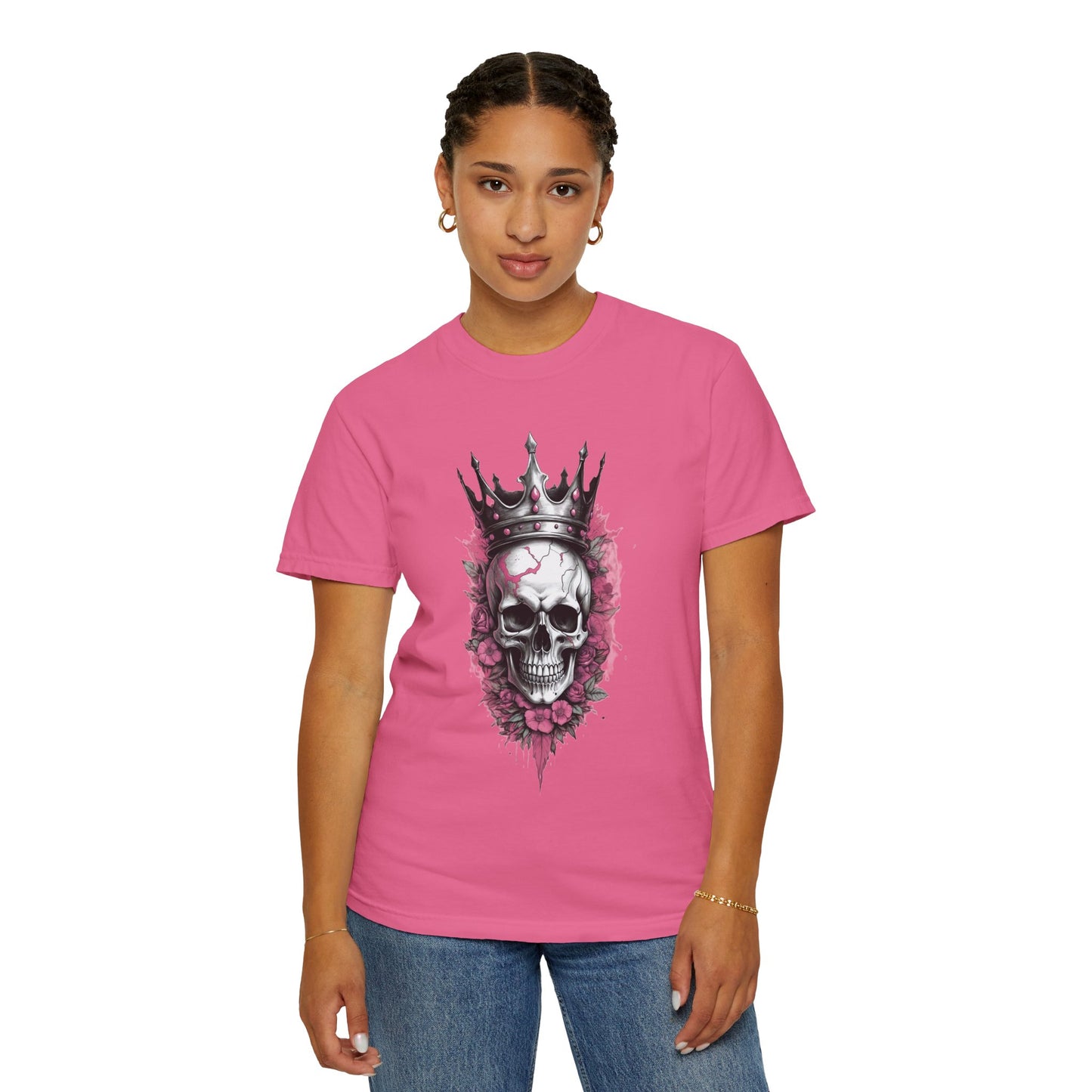 Crowned Skull Graphic T-Shirt – Unisex Vintage Style