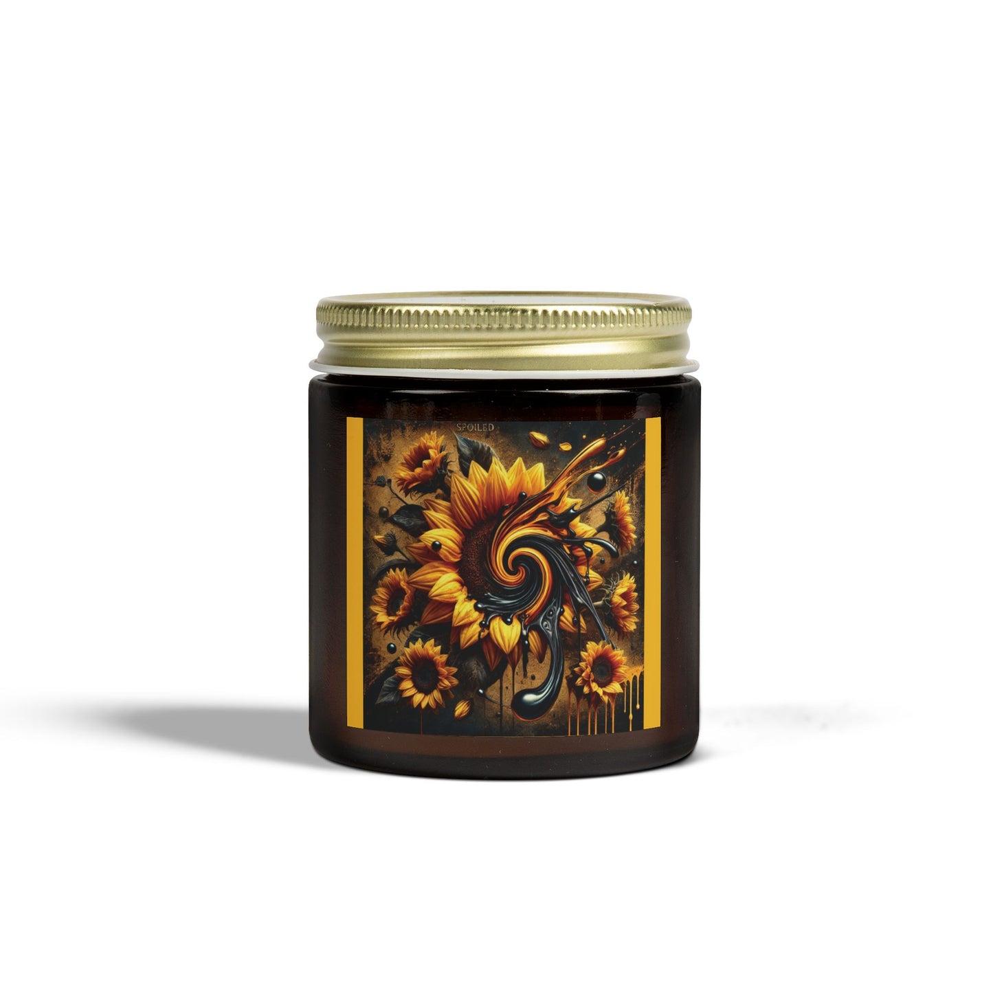 Sunflower Madness Scented Candles - Coconut Apricot Wax (4oz, 9oz) - Aromatherapy Decor for Home, Gifts & Occasions