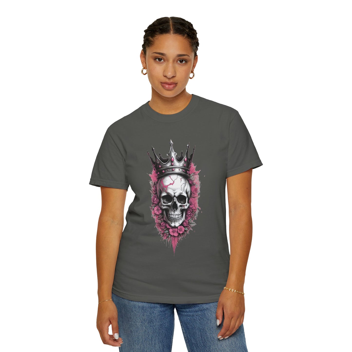 Crowned Skull Graphic T-Shirt – Unisex Vintage Style