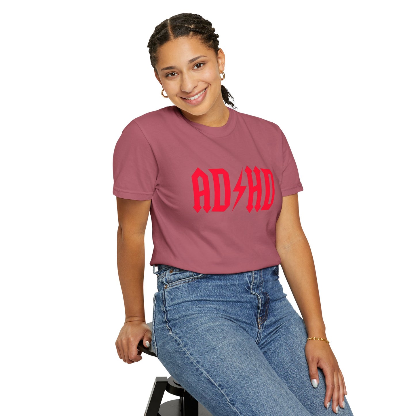 ADHD Unisex Garment-Dyed T-Shirt - Casual Comfort for Creative Minds