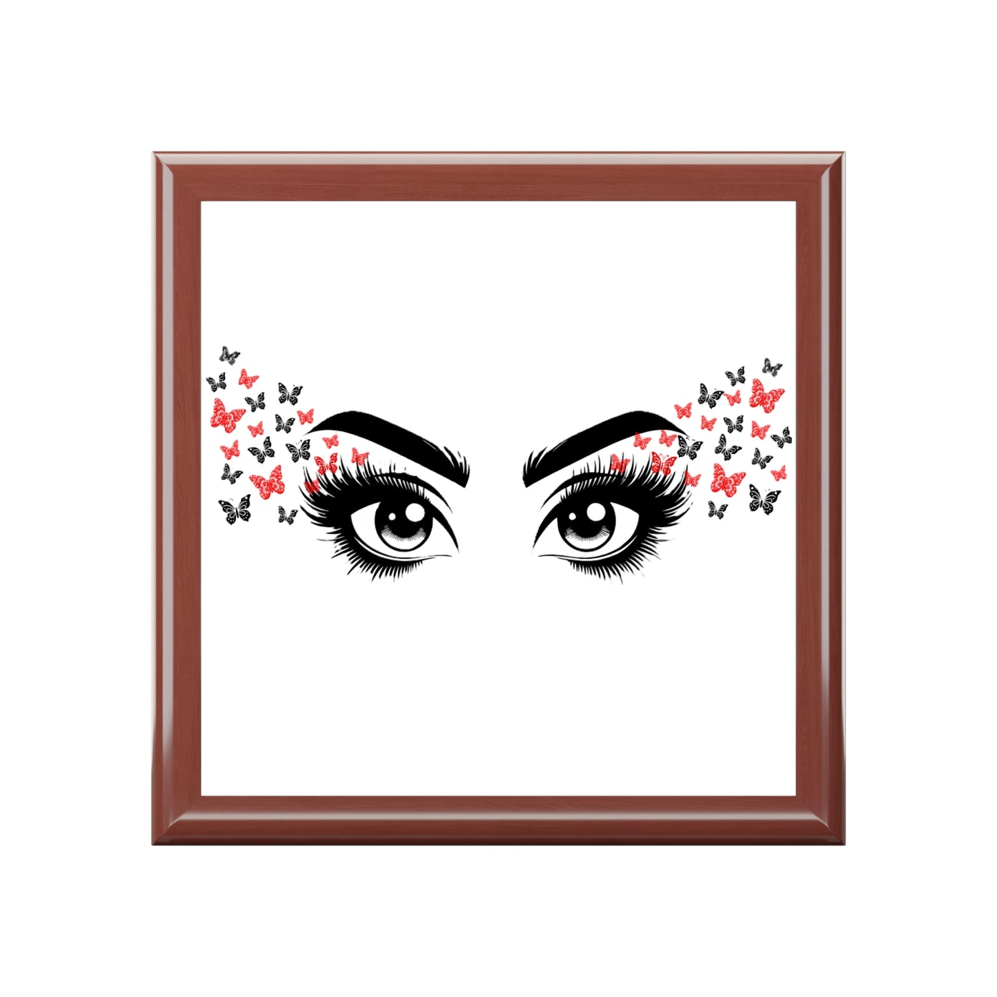 Elegant Butterfly Jewelry Box with Eye Design – Stylish Storage for Precious Keepsakes