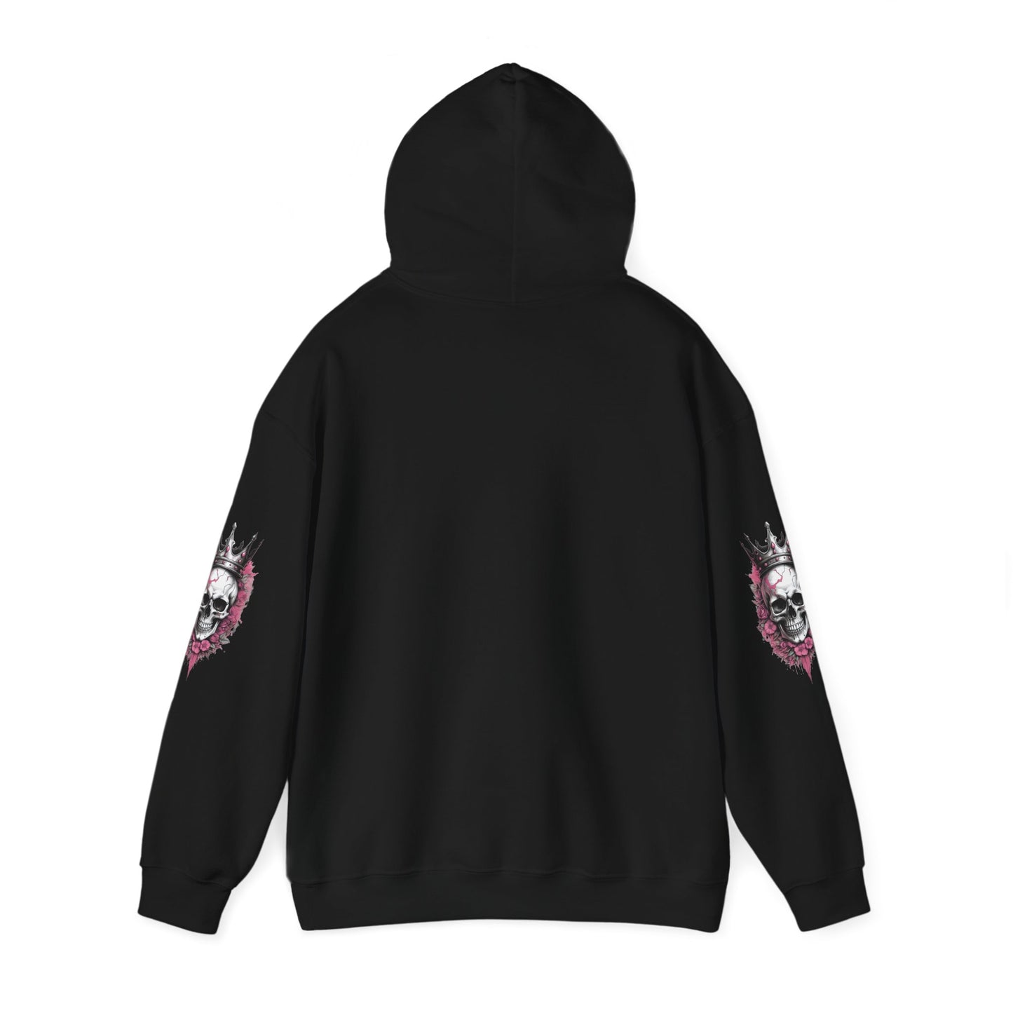 Skull Crown Unisex Hooded Sweatshirt - Edgy Streetwear for Fall/Winter Apparel
