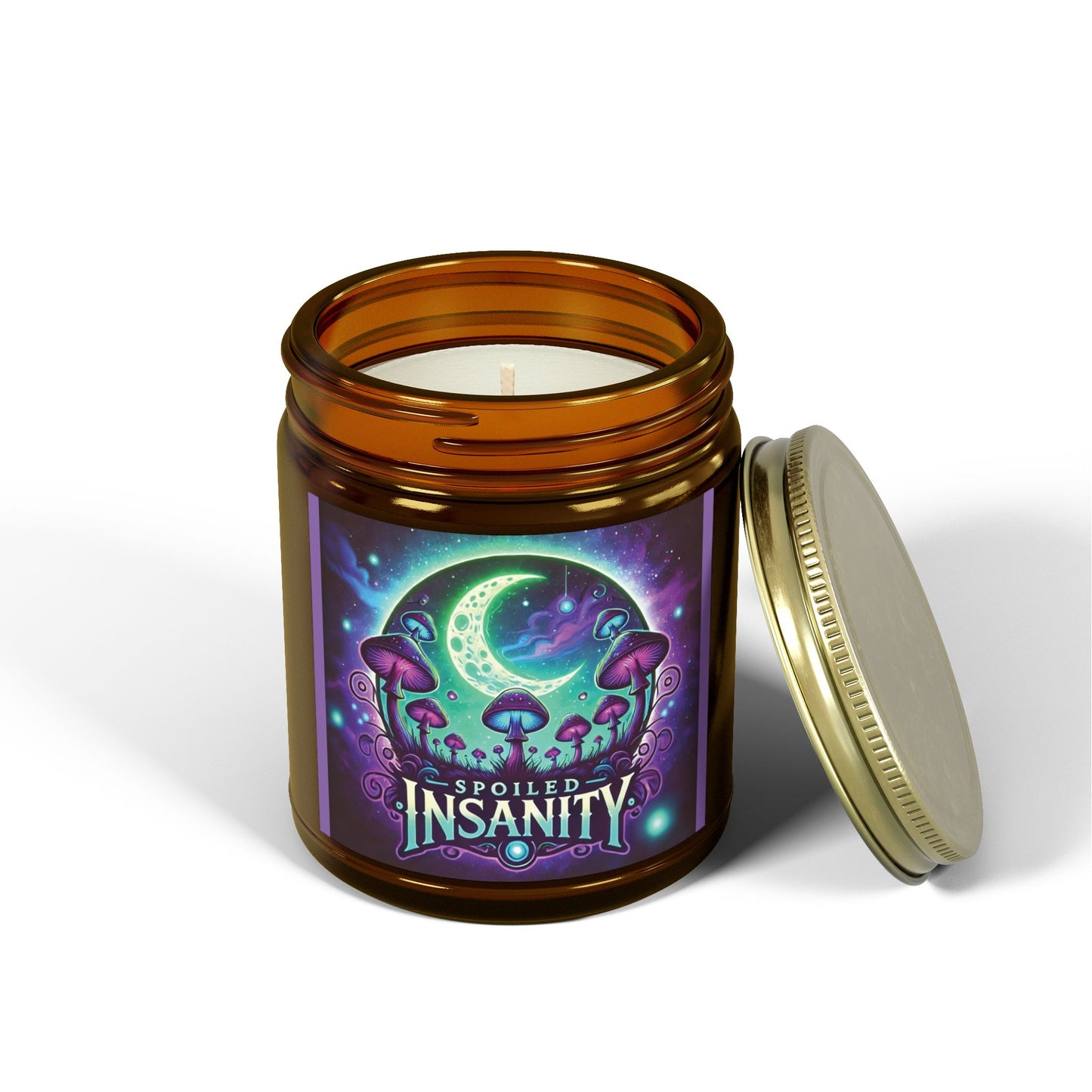 Spoiled Insanity Scented Candles - Coconut Apricot Wax (4oz, 9oz) - Unique Home Fragrance for Relaxation & Celebration