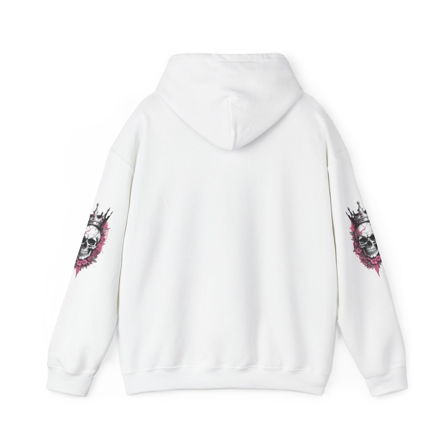Skull Crown Unisex Hooded Sweatshirt - Edgy Streetwear for Fall/Winter Apparel