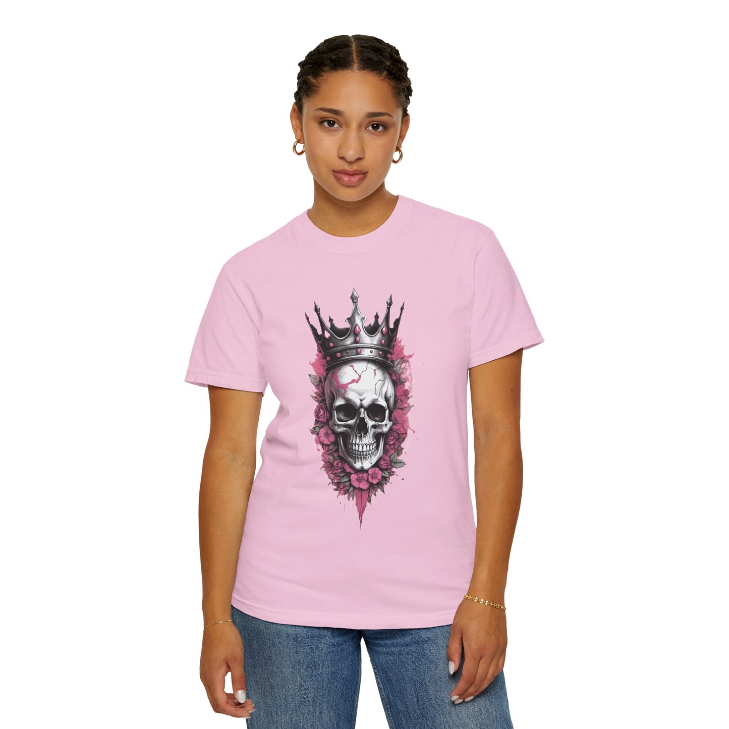 Crowned Skull Graphic T-Shirt – Unisex Vintage Style