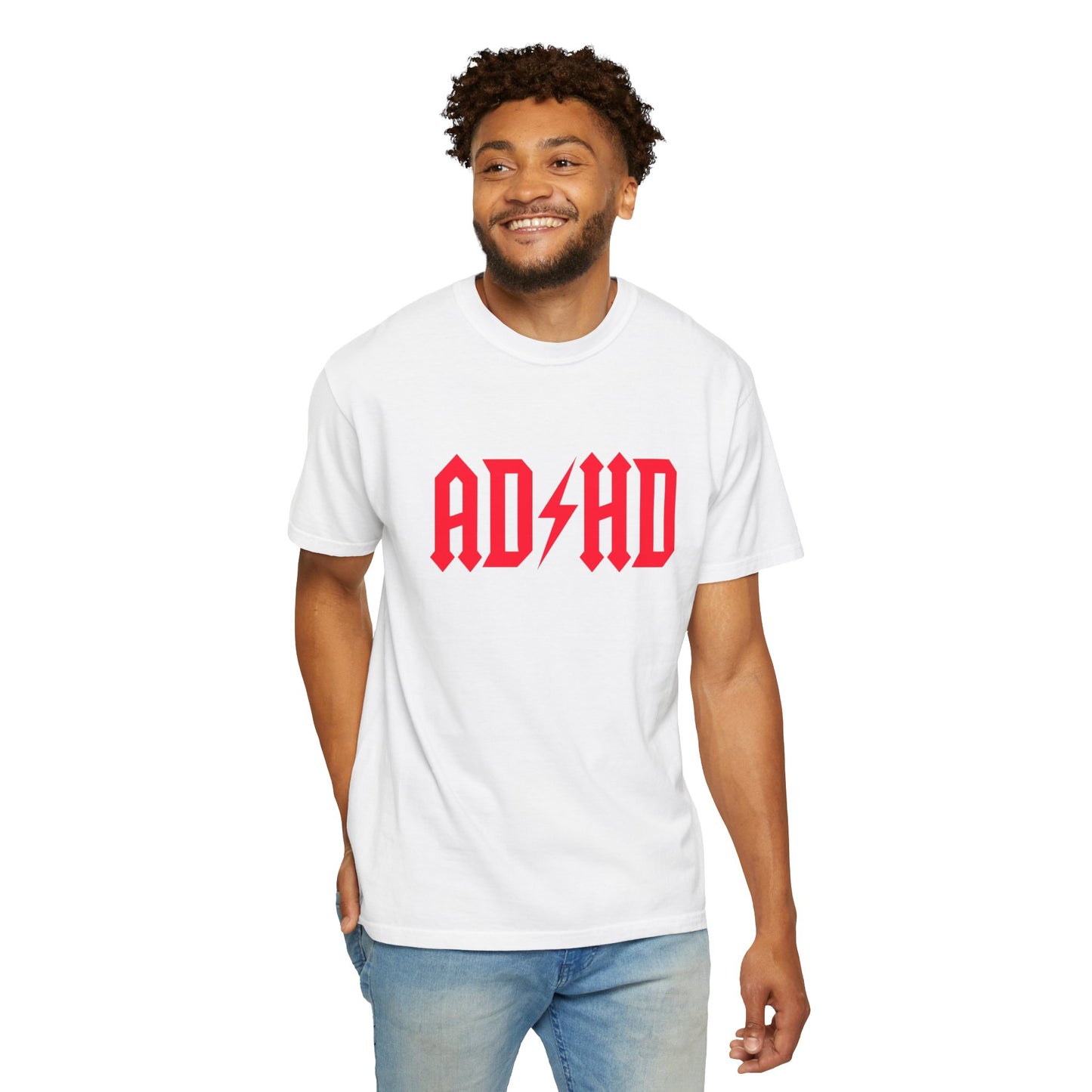 ADHD Unisex Garment-Dyed T-Shirt - Casual Comfort for Creative Minds