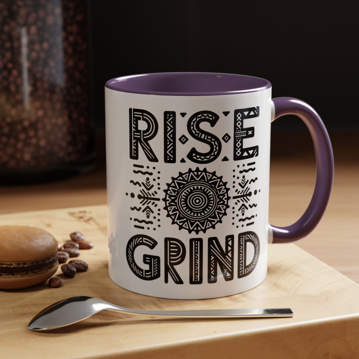 Rise and Grind Accent Coffee Mug (11, 15oz)
