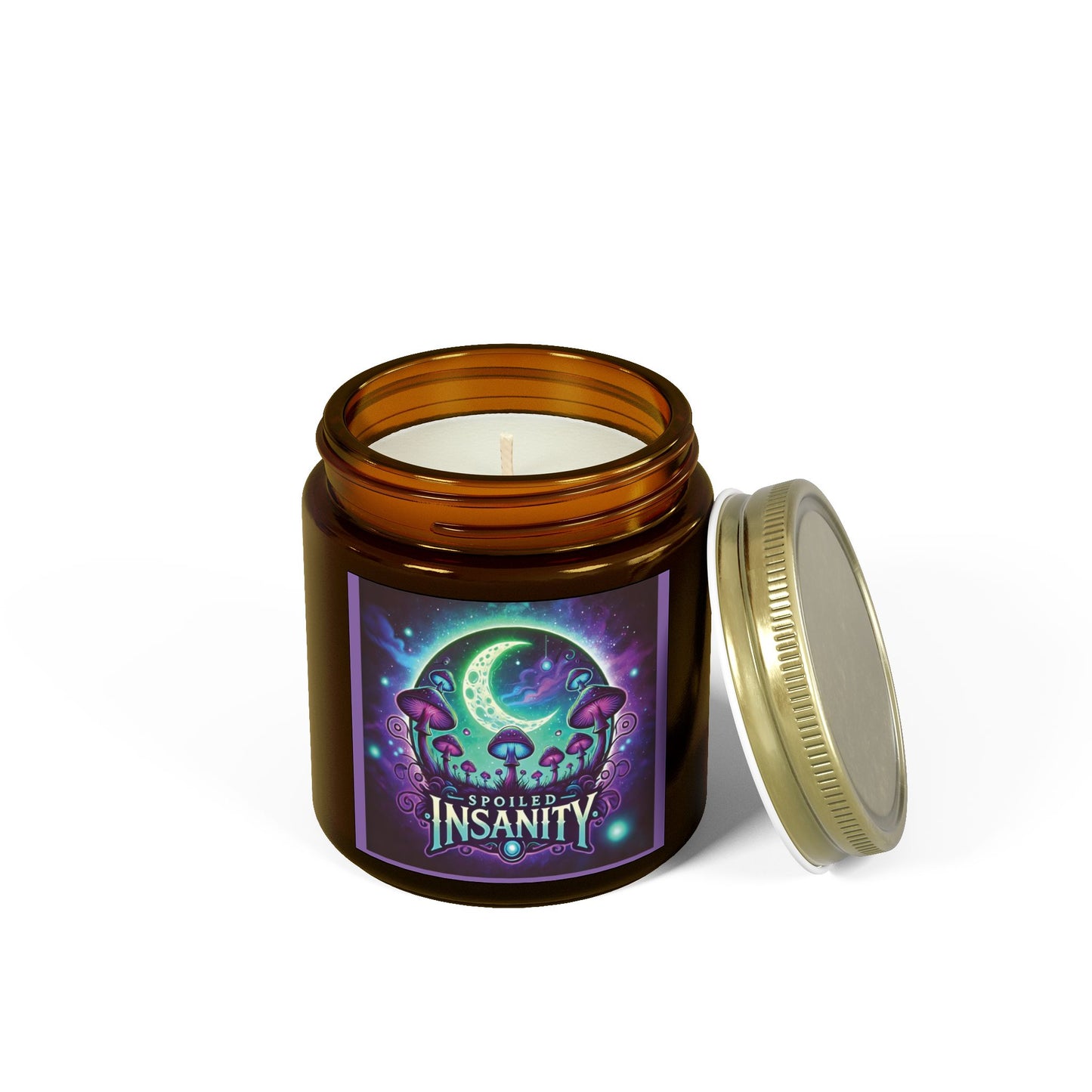 Spoiled Insanity Scented Candles - Coconut Apricot Wax (4oz, 9oz) - Unique Home Fragrance for Relaxation & Celebration