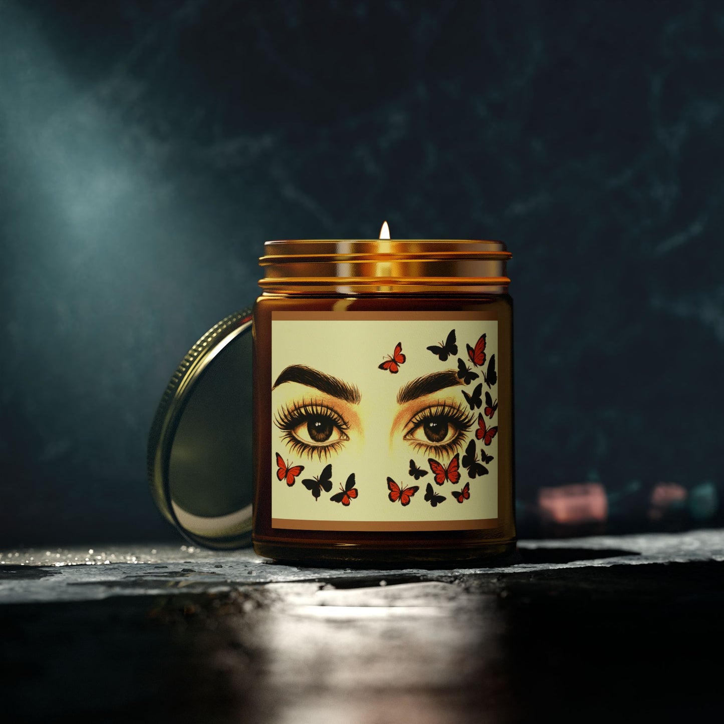 Butterfly Eye Scented Candle - Coconut Apricot Wax (4oz & 9oz)