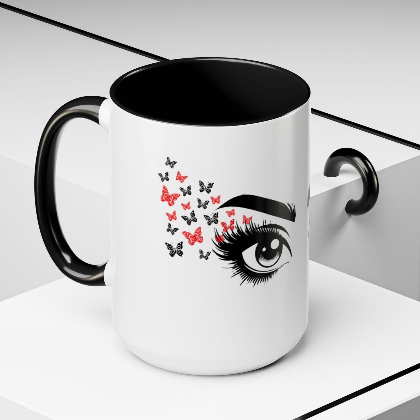 Stylish Butterfly Accent Coffee Mug