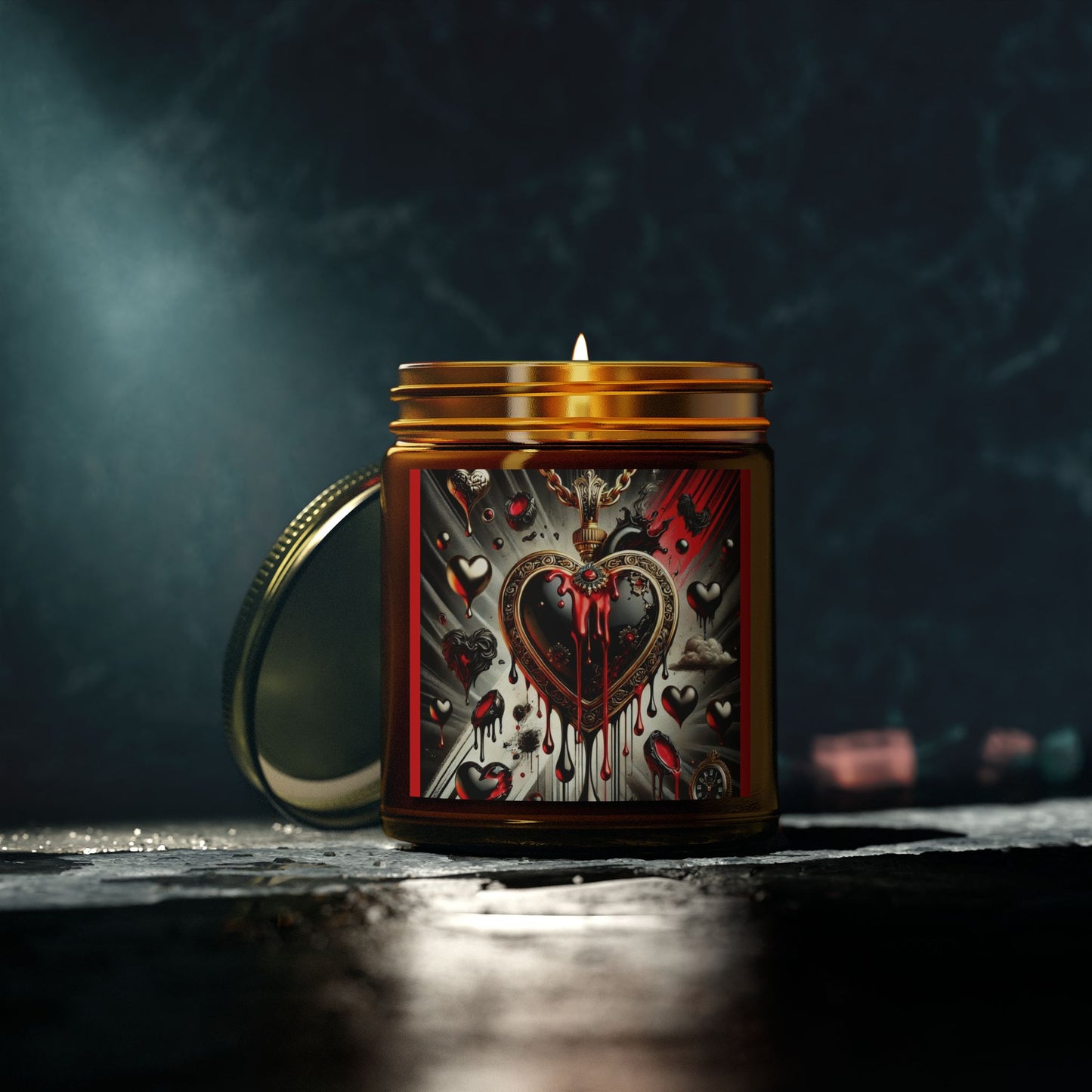 Spoiled Insanity Heart Scented Candle - Coconut Apricot Wax