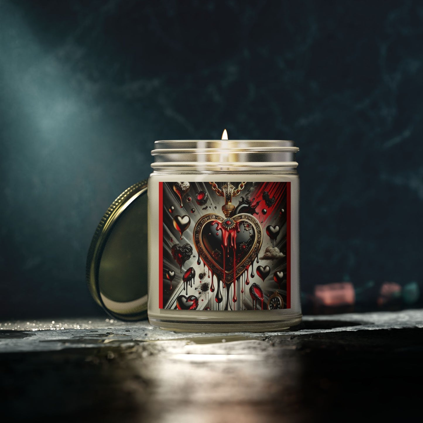 Spoiled Insanity Heart Scented Candle - Coconut Apricot Wax