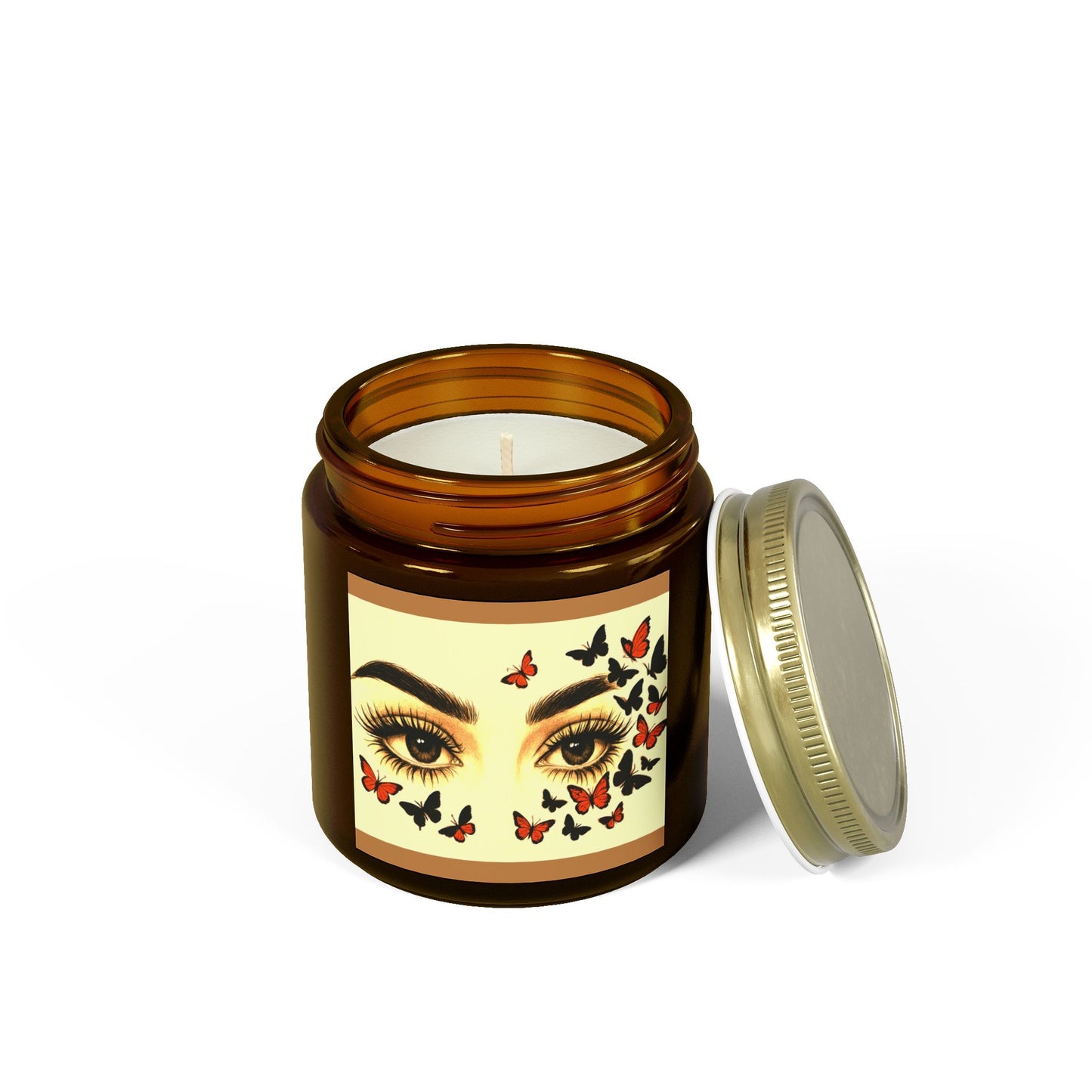 Butterfly Eye Scented Candle - Coconut Apricot Wax (4oz & 9oz)
