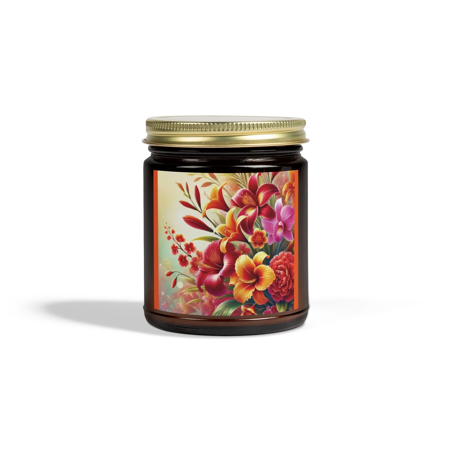 Floral Scented Candles - Coconut Apricot Wax (4oz & 9oz)