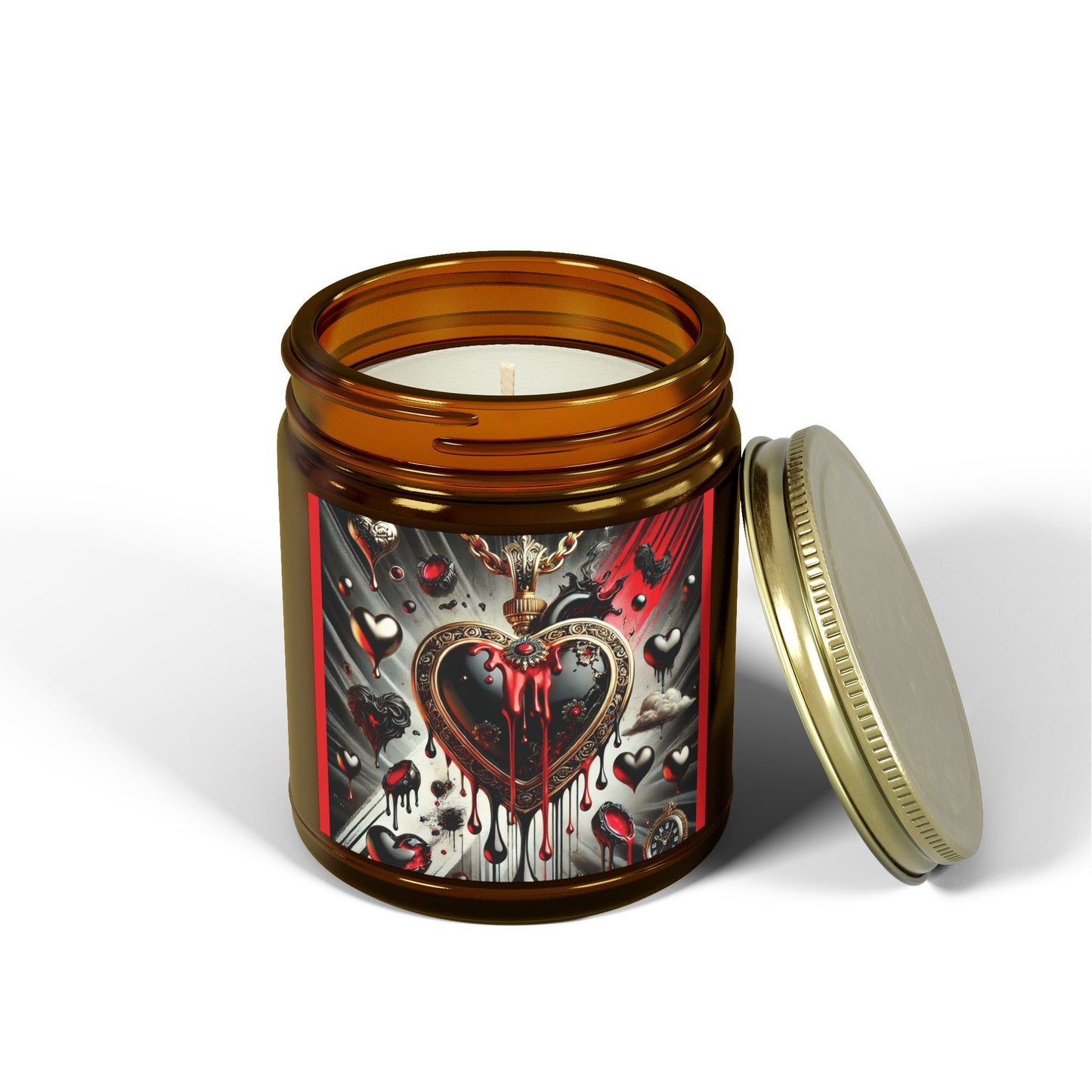 Spoiled Insanity Heart Scented Candle - Coconut Apricot Wax